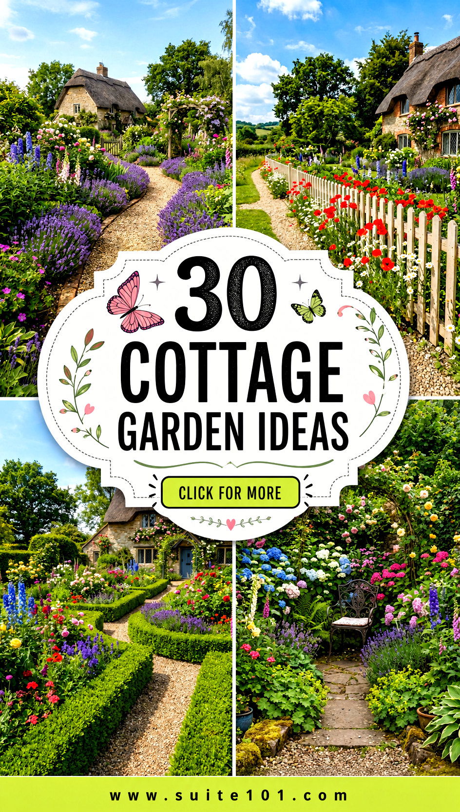 30 Cottage Garden Ideas for a Yard Bursting with Natural Beauty - 30 Cottage Garden Ideas for a Yard Bursting with Natural Beauty