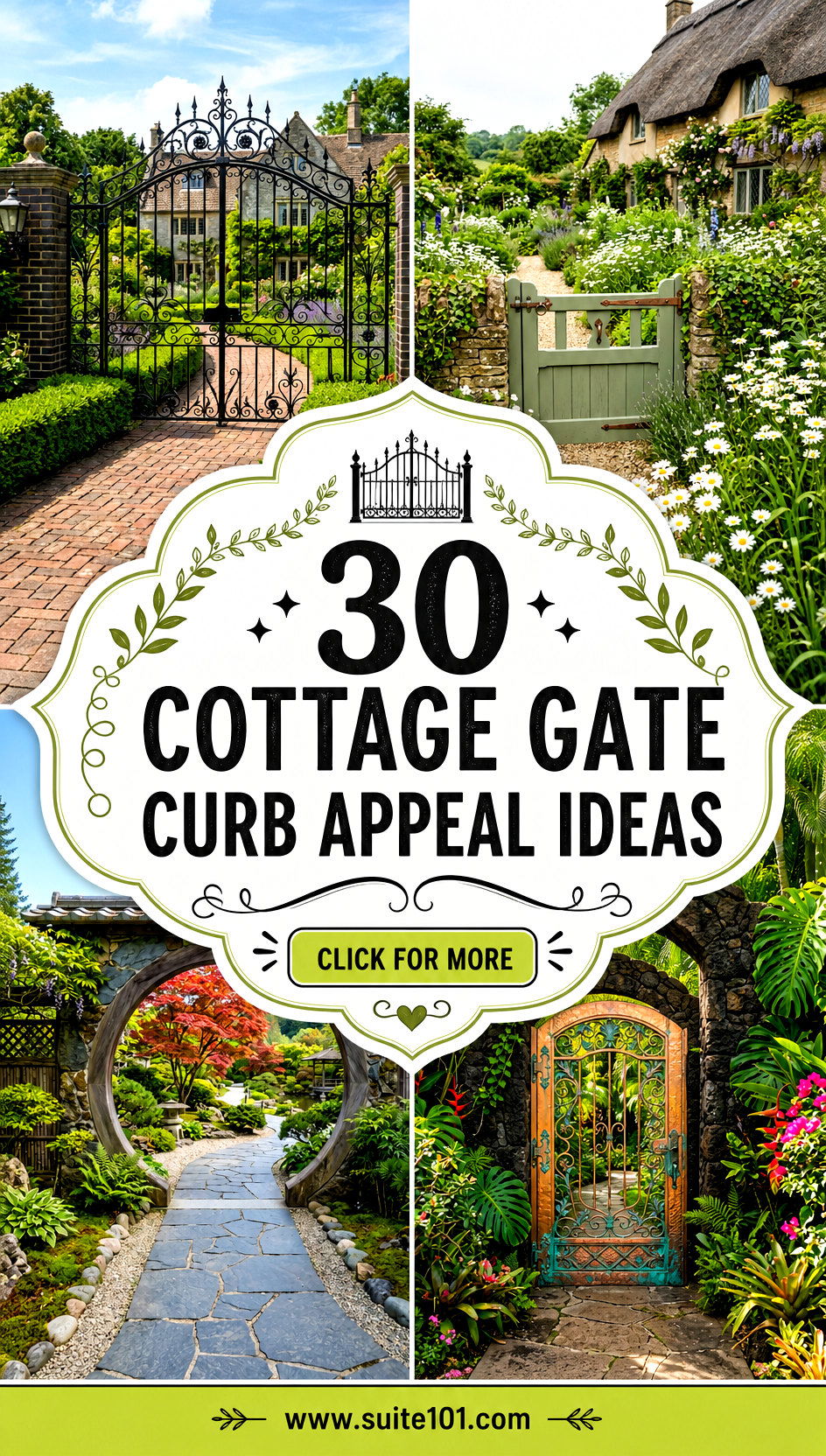 30 Cottage Gate Curb Appeal Ideas to Wow Guests Every Day - 30 Cottage Gate Curb Appeal Ideas to Wow Guests Every Day