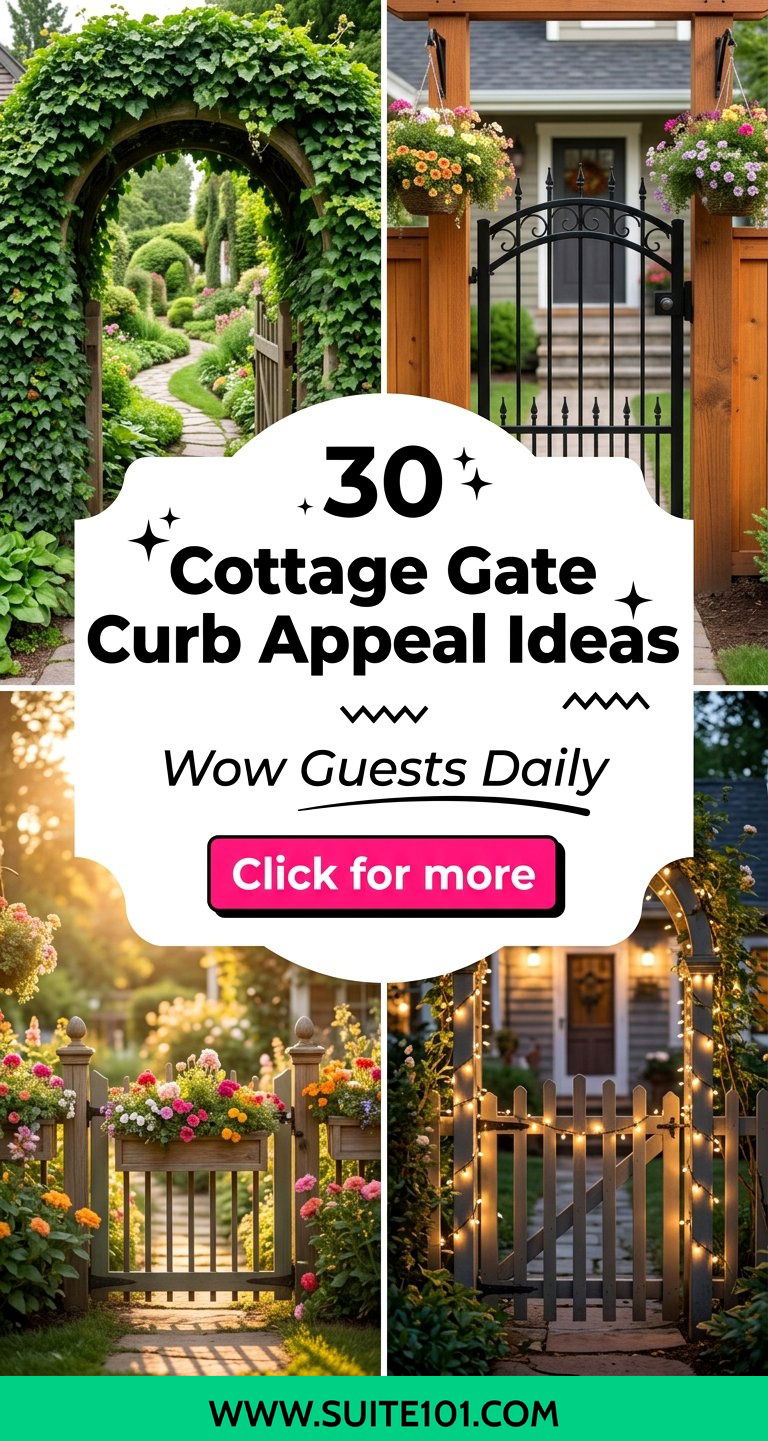 30 Cottage Gate Curb Appeal Ideas to Wow Guests Every Day - Suite 101