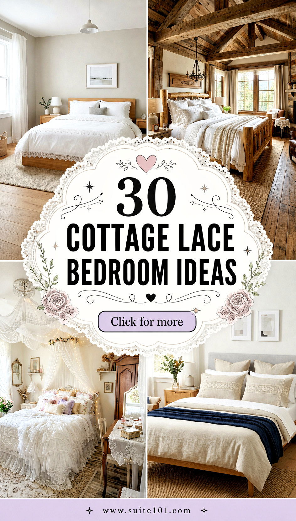 30 Cottage Lace Bedroom Ideas for Soft Romantic Airy Nights - 30 Cottage Lace Bedroom Ideas for Soft, Romantic, Airy Nights