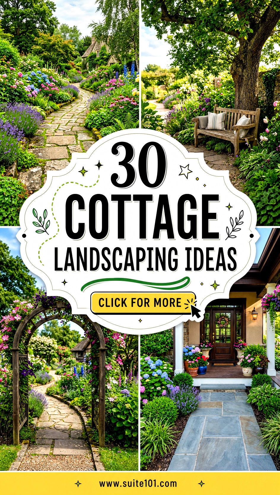 30 Cottage Landscaping Ideas for Stunning Curb Appeal on a Budget - 30 Cottage Landscaping Ideas for Stunning Curb Appeal on a Budget