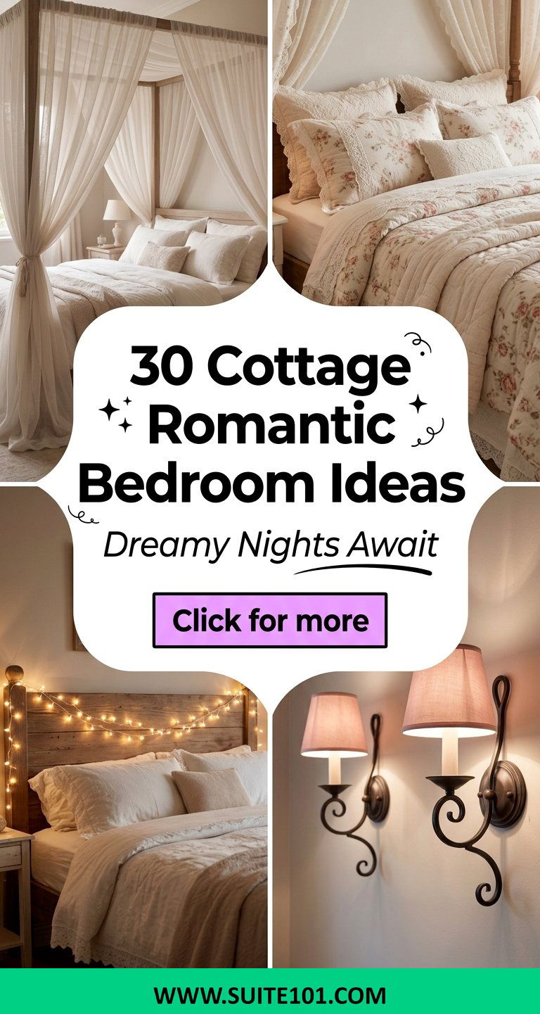 30 Cottage Romantic Bedroom Ideas for Dreamy Nights and Mornings - 30 Cottage Romantic Bedroom Ideas for Dreamy Nights and Mornings