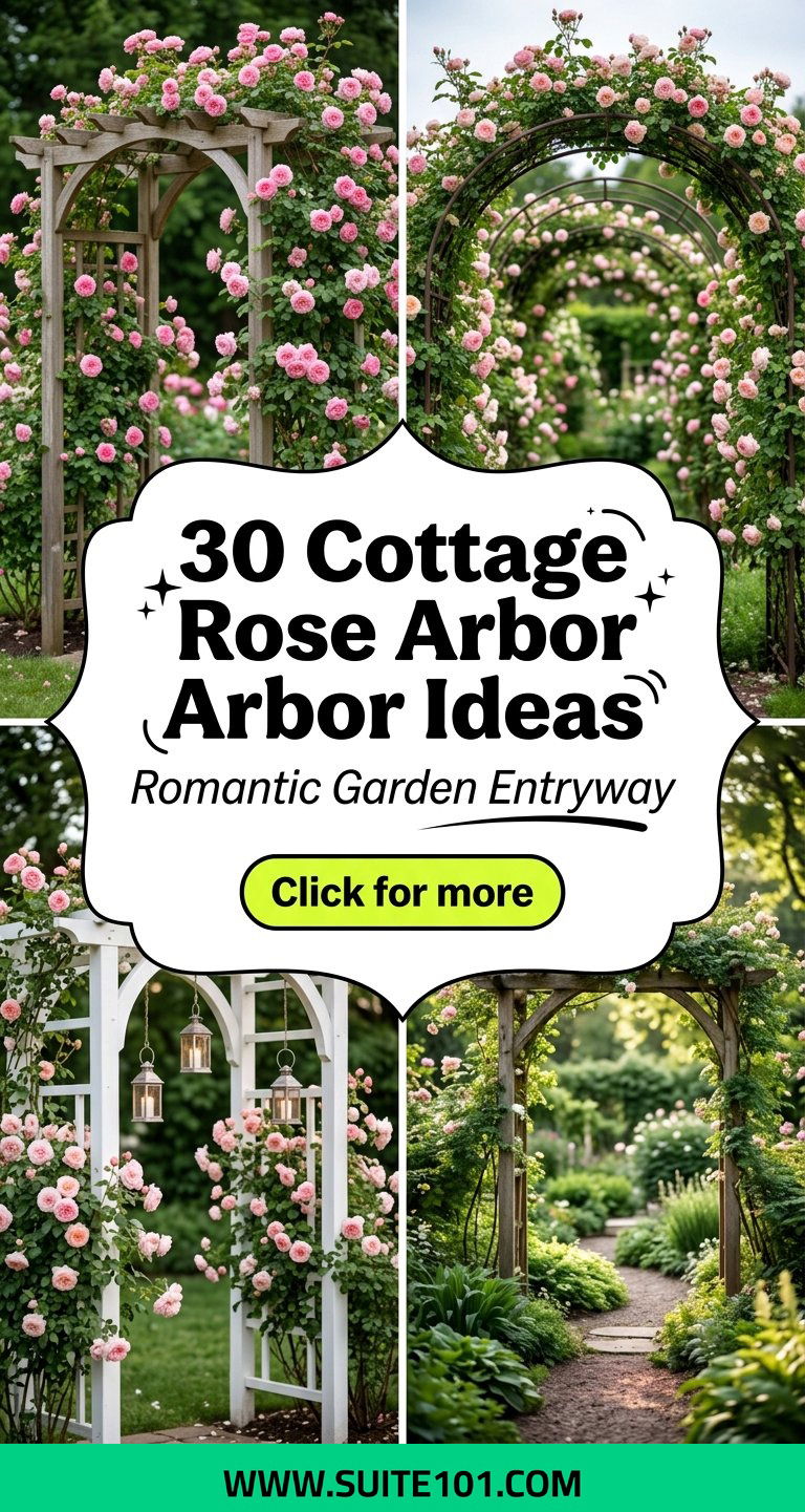 30 Cottage Rose Arbor Ideas for a Romantic Garden Entryway - 30 Cottage Rose Arbor Ideas for a Romantic Garden Entryway