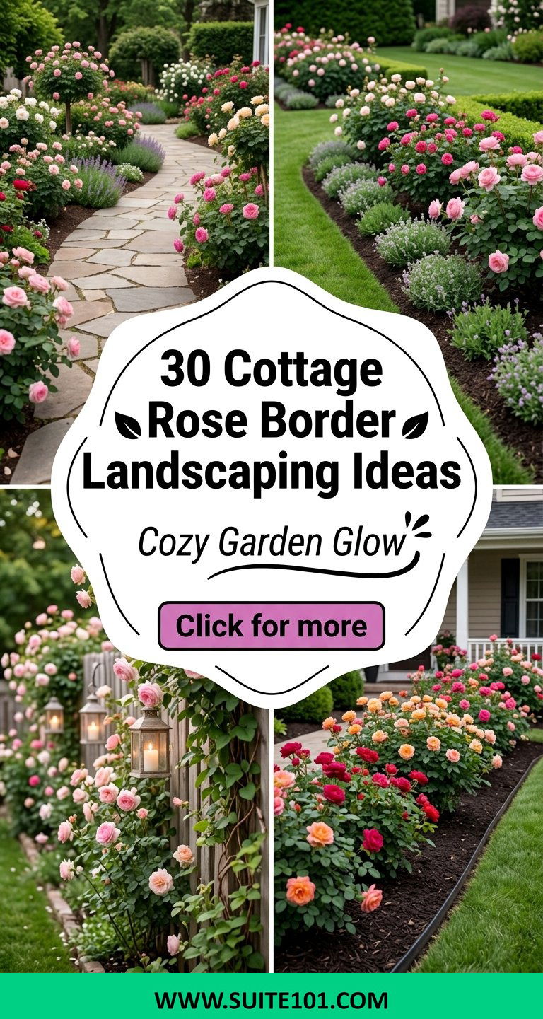 30 Cottage Rose Border Landscaping Ideas for a Cozy Garden Glow - 30 Cottage Rose Border Landscaping Ideas for a Cozy Garden Glow