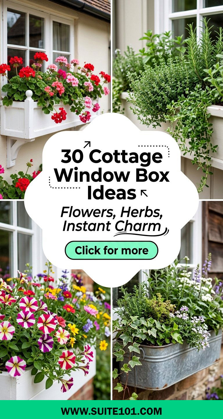 30 Cottage Window Box Ideas for Flowers Herbs and Instant Charm - 30 Cottage Window Box Ideas for Flowers, Herbs, and Instant Charm
