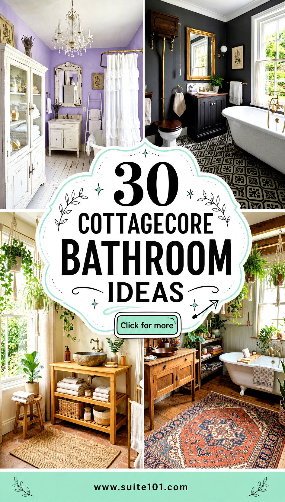 30 Cottagecore Bathroom Ideas for a Spa-Pretty Rustic Refresh - 30 Cottagecore Bathroom Ideas for a Spa-Pretty, Rustic Refresh