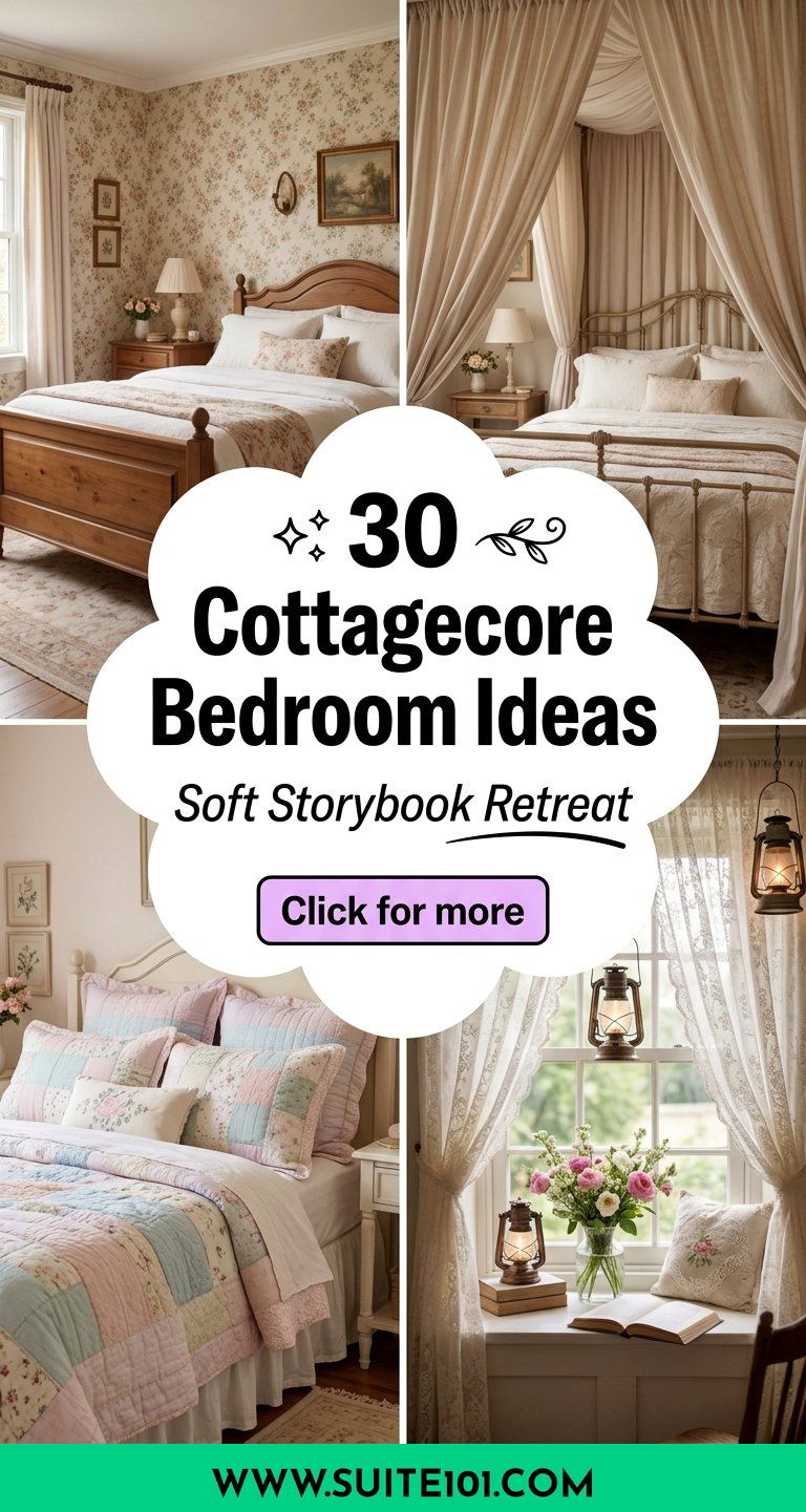 30 Cottagecore Bedroom Ideas for a Soft Storybook-Like Retreat - 30 Cottagecore Bedroom Ideas for a Soft, Storybook-Like Retreat