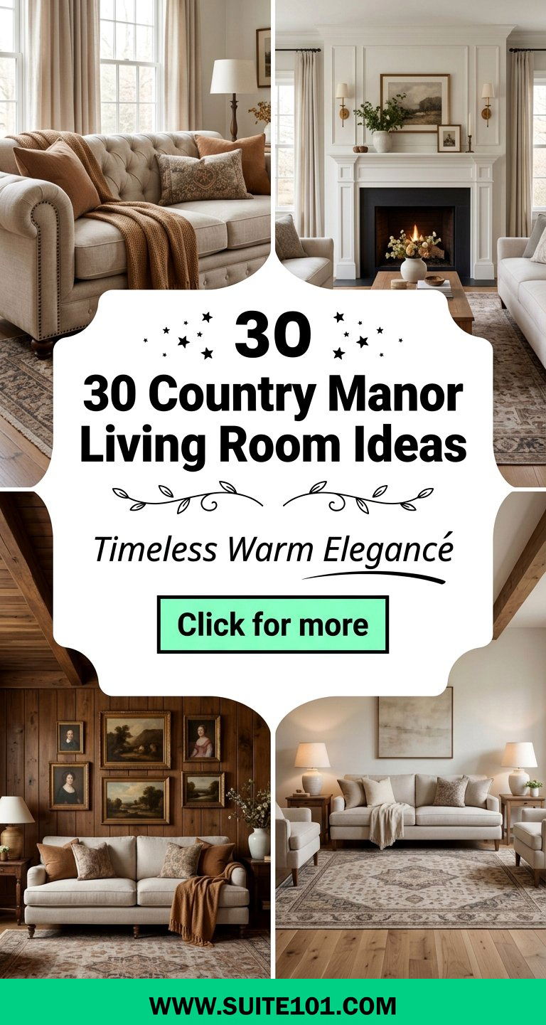 30 Country Manor Living Room Ideas for Timeless Warm Elegance - 30 Country Manor Living Room Ideas for Timeless Warm Elegance