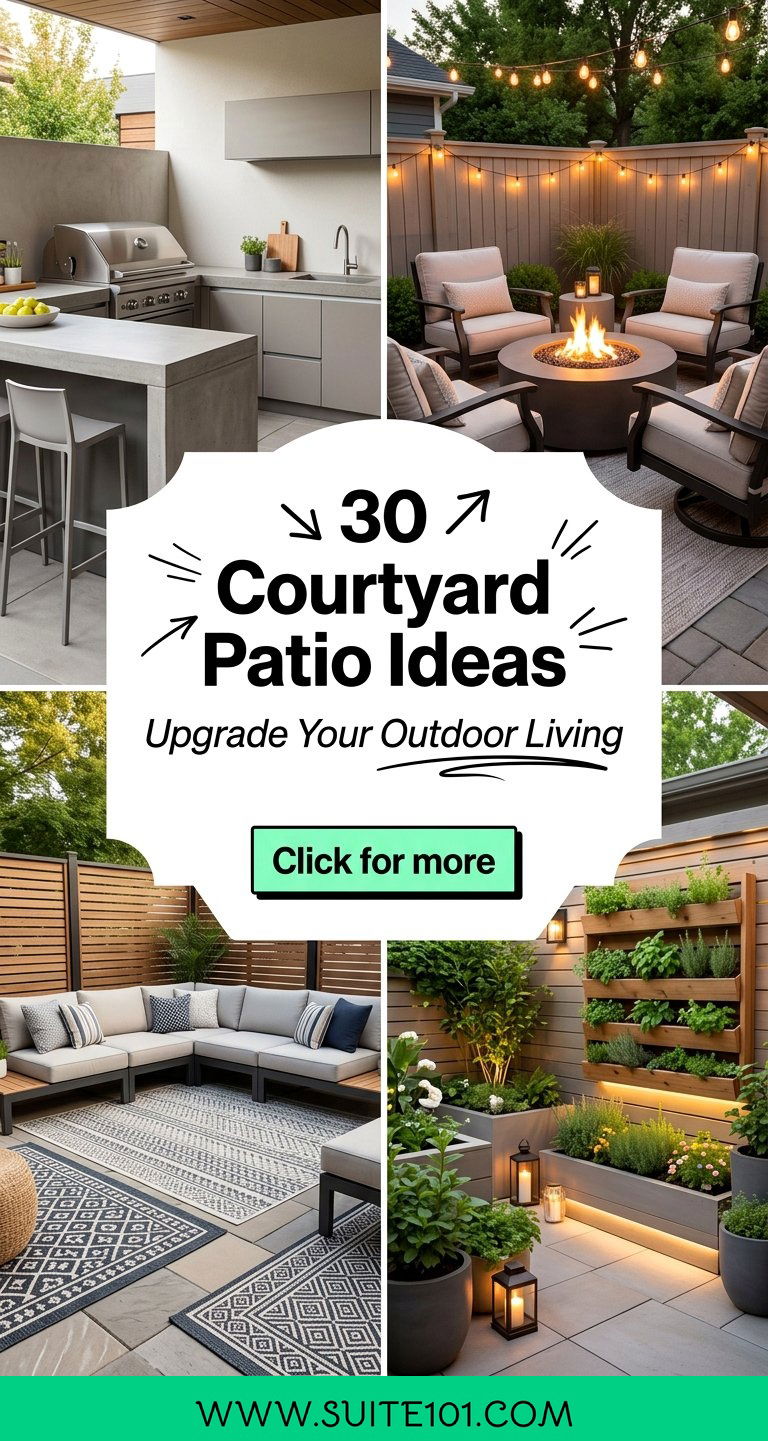 30 Courtyard Patio Ideas to Upgrade Your Outdoor Living - 30 Courtyard Patio Ideas to Upgrade Your Outdoor Living