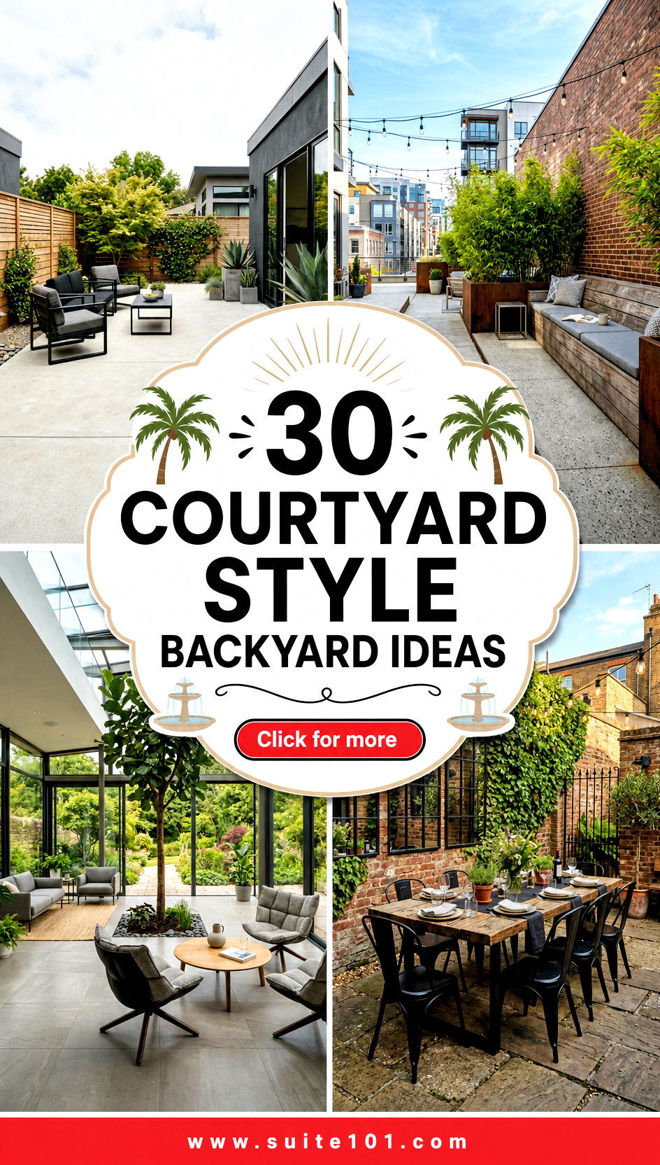30 Courtyard Style Backyard Ideas for a Resort-Like Retreat - 30 Courtyard Style Backyard Ideas for a Resort-Like Retreat