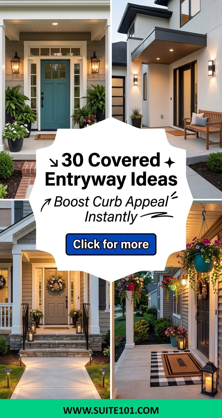 30 Covered Entryway Ideas to Boost Curb Appeal Instantly - 30 Covered Entryway Ideas to Boost Curb Appeal Instantly