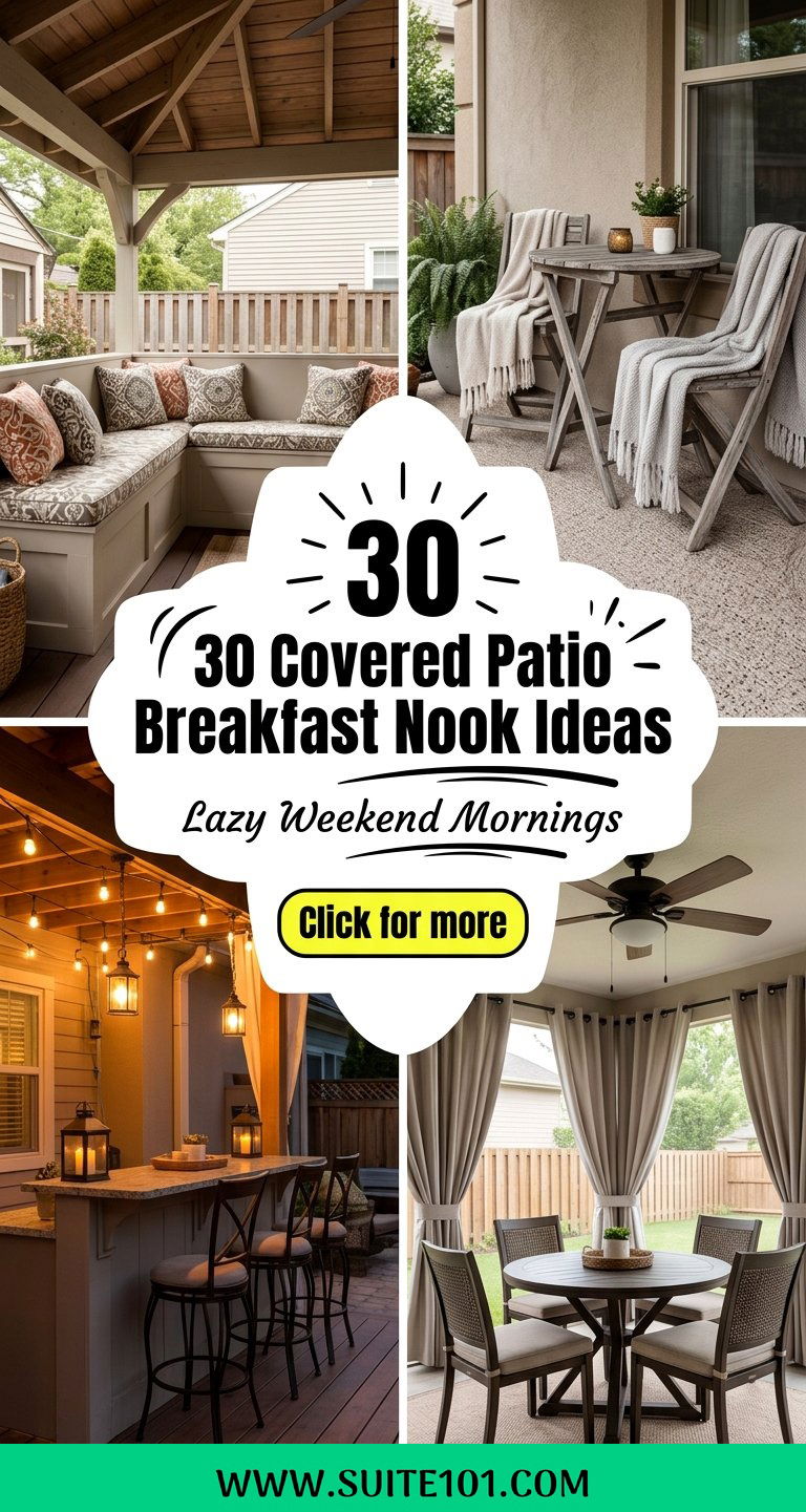 30 Covered Patio Breakfast Nook Ideas for Lazy Weekend Mornings - 30 Covered Patio Breakfast Nook Ideas for Lazy Weekend Mornings