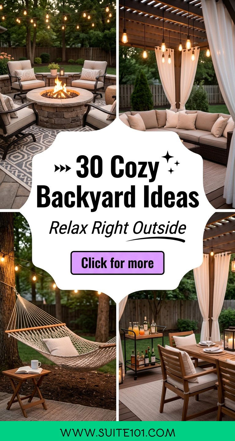30 Cozy Backyard Ideas to Create a Relaxing Retreat at Home - 30 Cozy Backyard Ideas to Create a Relaxing Retreat at Home