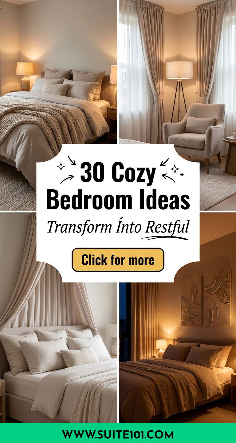 30 Cozy Bedroom Ideas to Transform Your Restful Retreat - 30 Cozy Bedroom Ideas to Transform Your Restful Retreat
