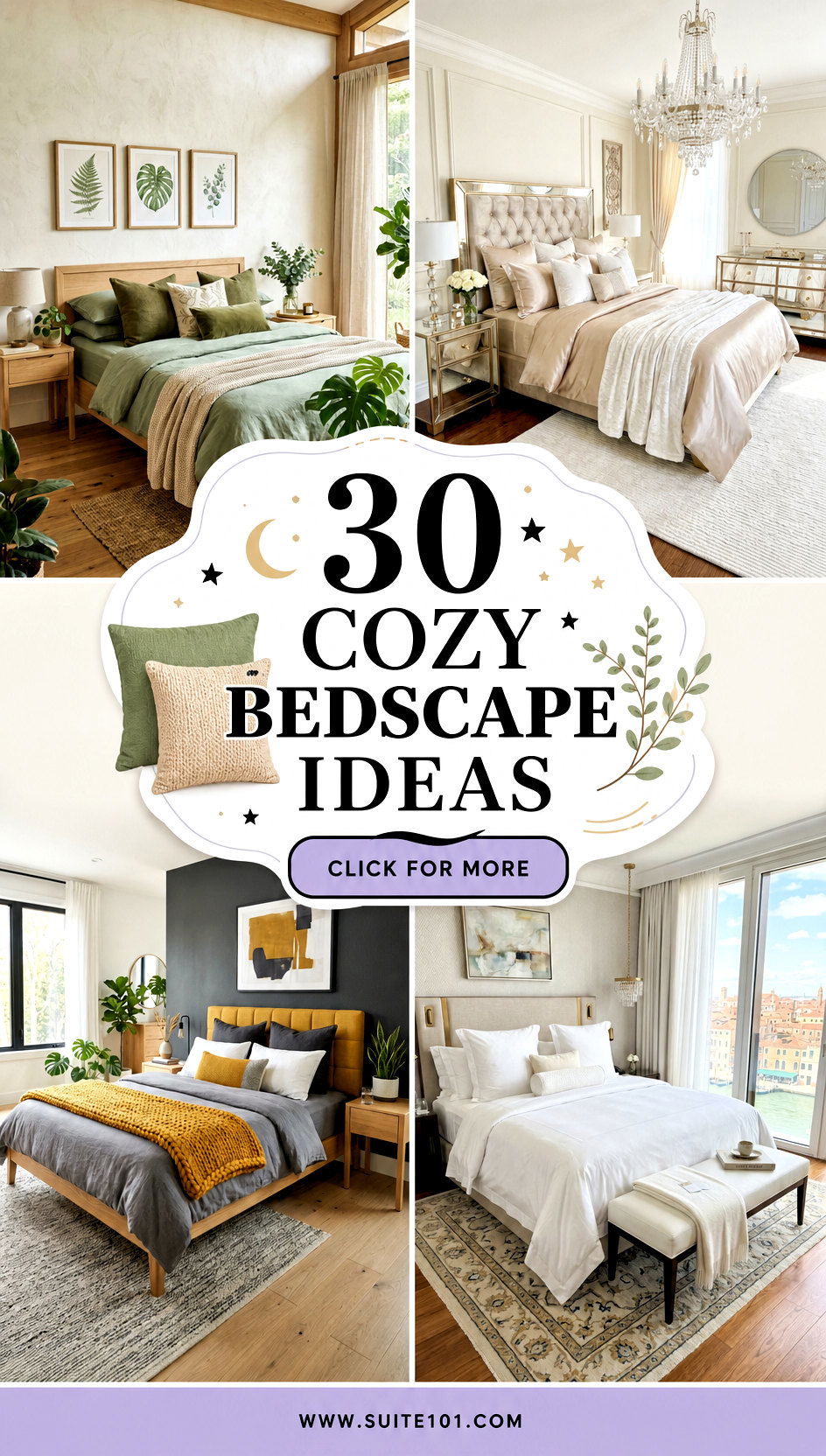 30 Cozy Bedscape Ideas for a Hotel-Like Bedroom Escape - 30 Cozy Bedscape Ideas for a Hotel-Like Bedroom Escape