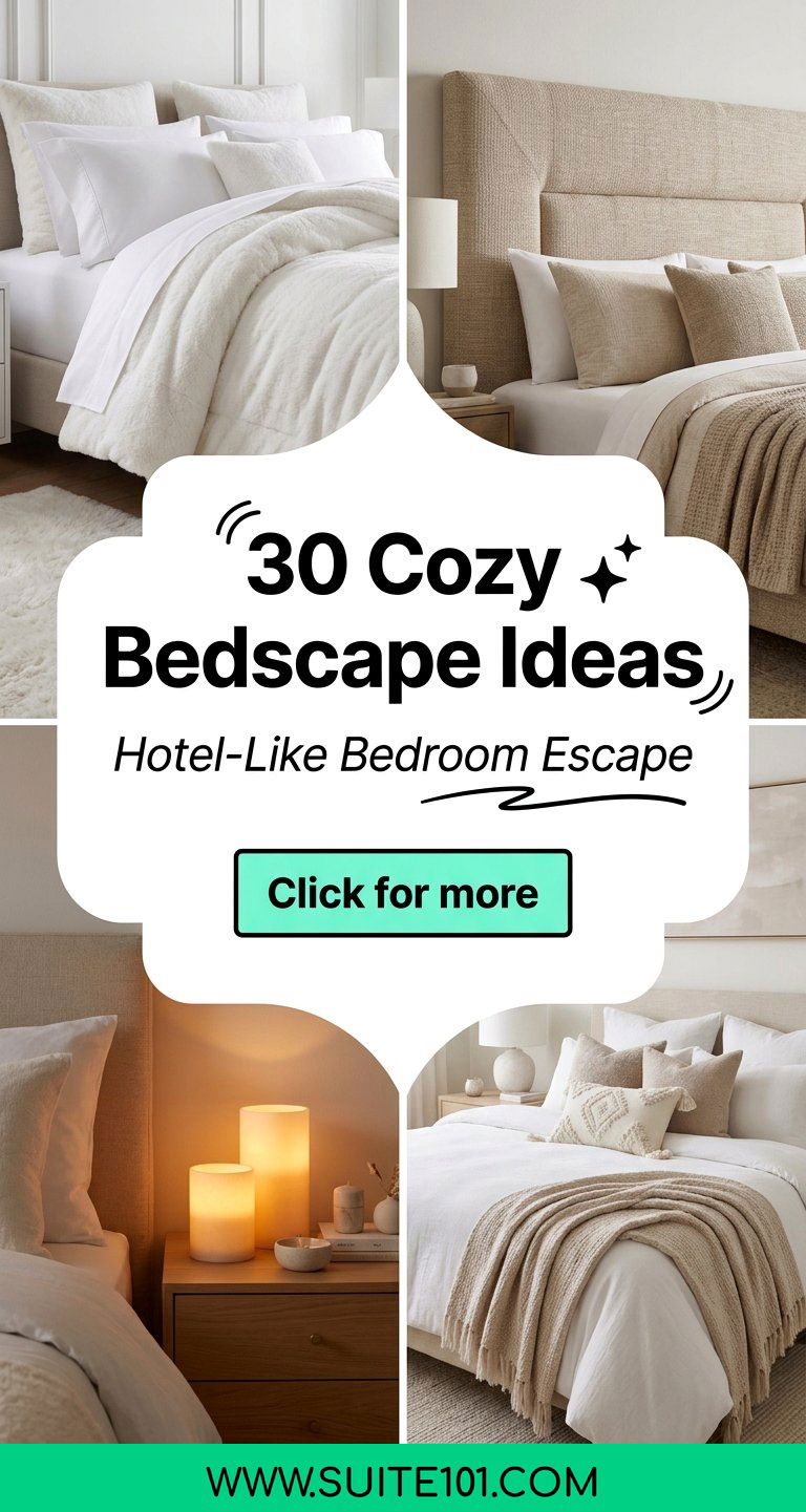 30 Cozy Bedscape Ideas for a Hotel-Like Bedroom Escape - 30 Cozy Bedscape Ideas for a Hotel-Like Bedroom Escape