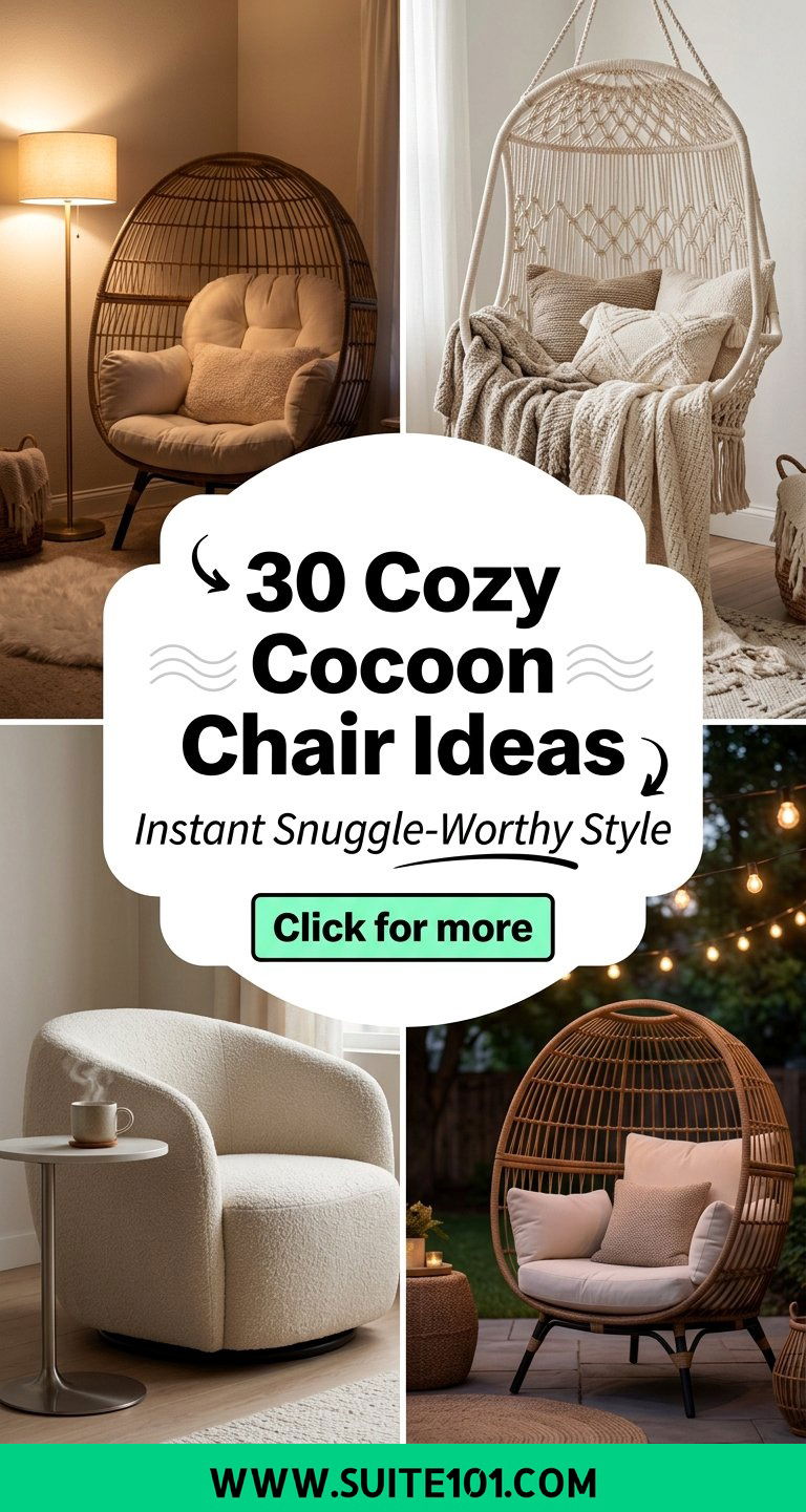 30 Cozy Cocoon Chair Ideas for Instant Snuggle-Worthy Style - 30 Cozy Cocoon Chair Ideas for Instant Snuggle-Worthy Style
