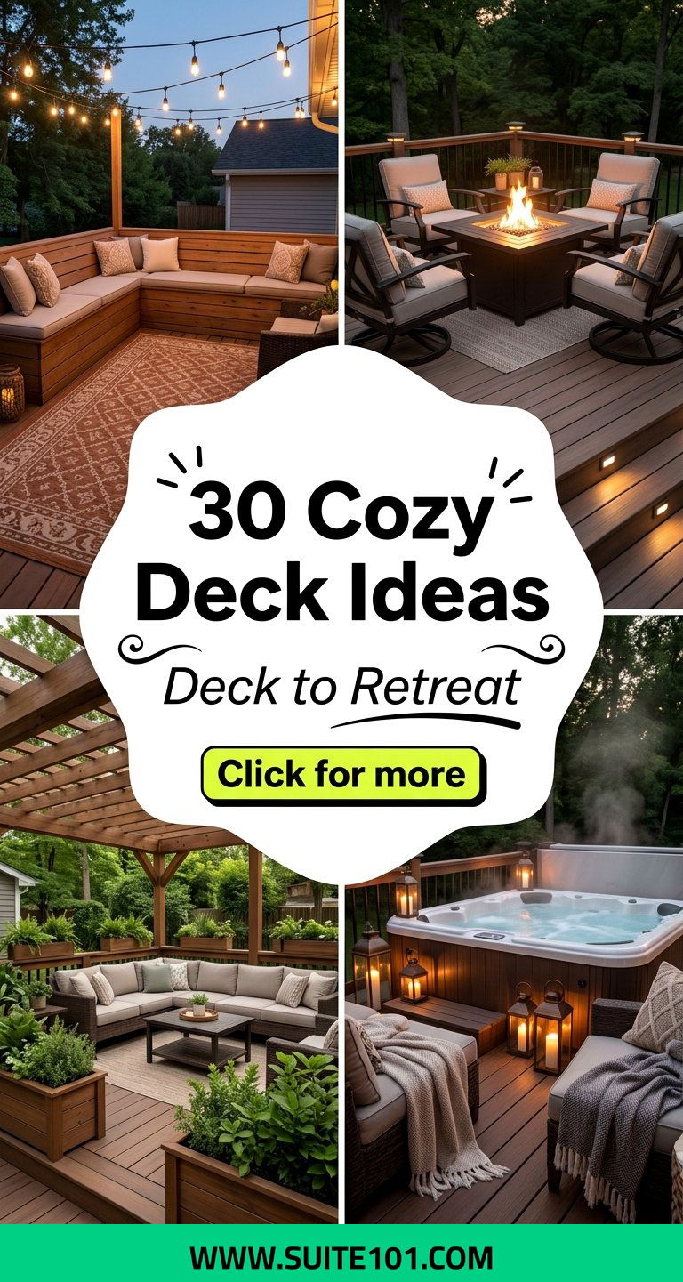 30 Cozy Deck Ideas to Create a Relaxing Outdoor Retreat - 30 Cozy Deck Ideas to Create a Relaxing Outdoor Retreat