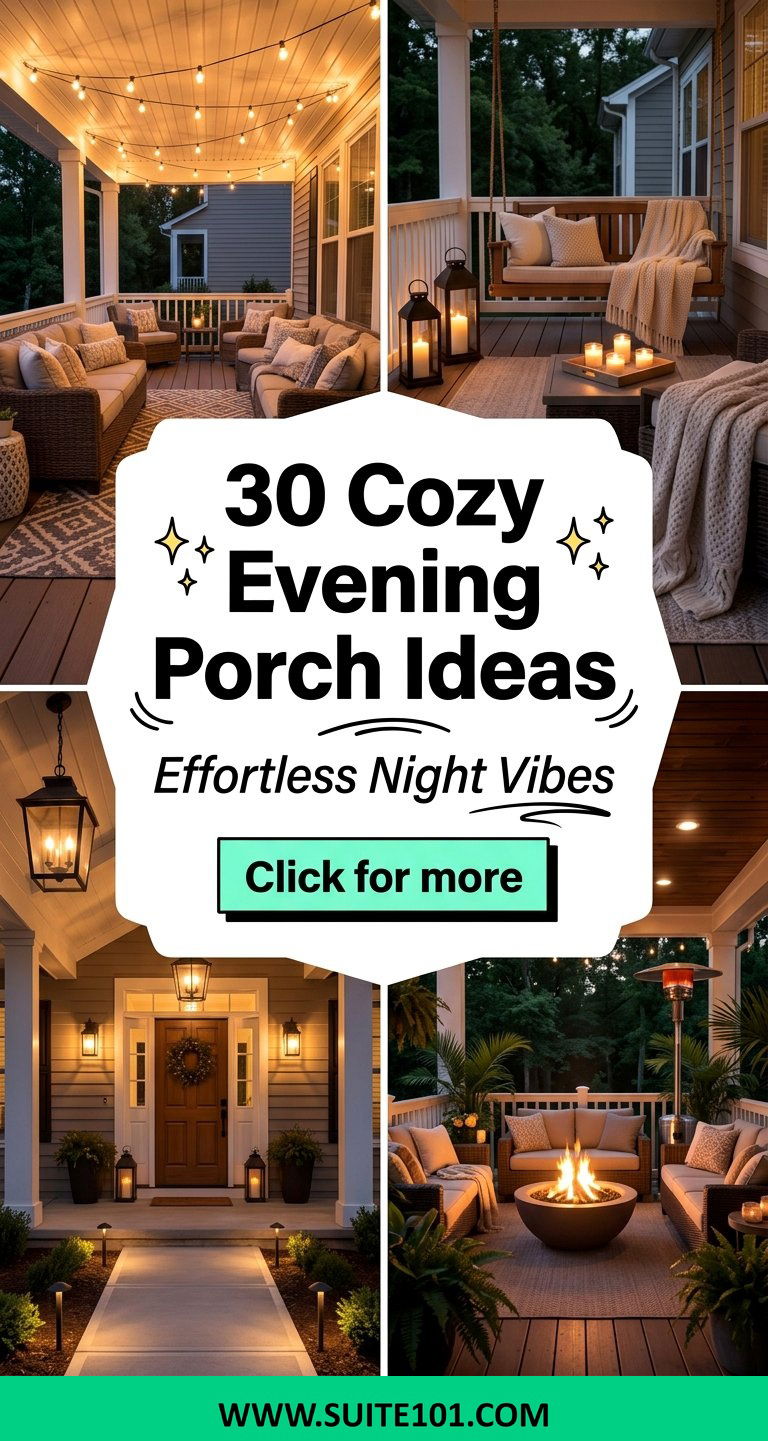 30 Cozy Evening Porch Ideas for Nights That Feel Effortless - 30 Cozy Evening Porch Ideas for Nights That Feel Effortless