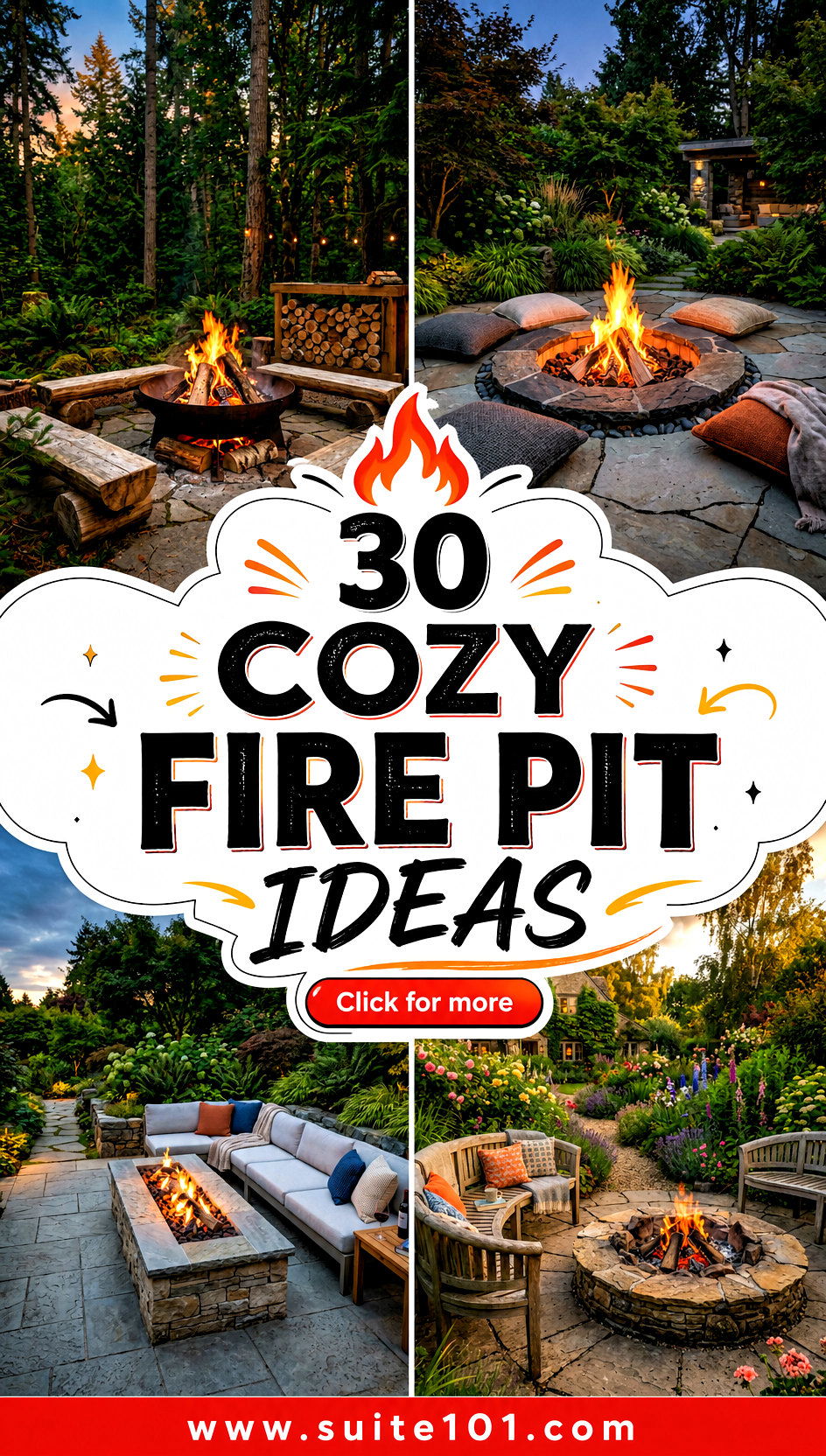 30 Cozy Fire Pit Ideas for Warm Nights and Backyard Memories - 30 Cozy Fire Pit Ideas for Warm Nights and Backyard Memories