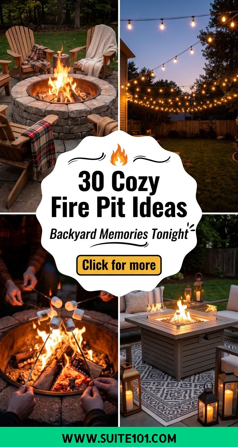 30 Cozy Fire Pit Ideas for Warm Nights and Backyard Memories - 30 Cozy Fire Pit Ideas for Warm Nights and Backyard Memories