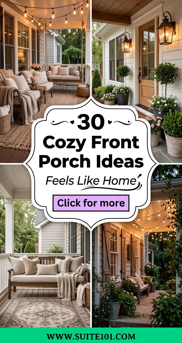 30 Cozy Front Porch Ideas for a Welcoming Like-Home Feel - 30 Cozy Front Porch Ideas for a Welcoming, Like-Home Feel