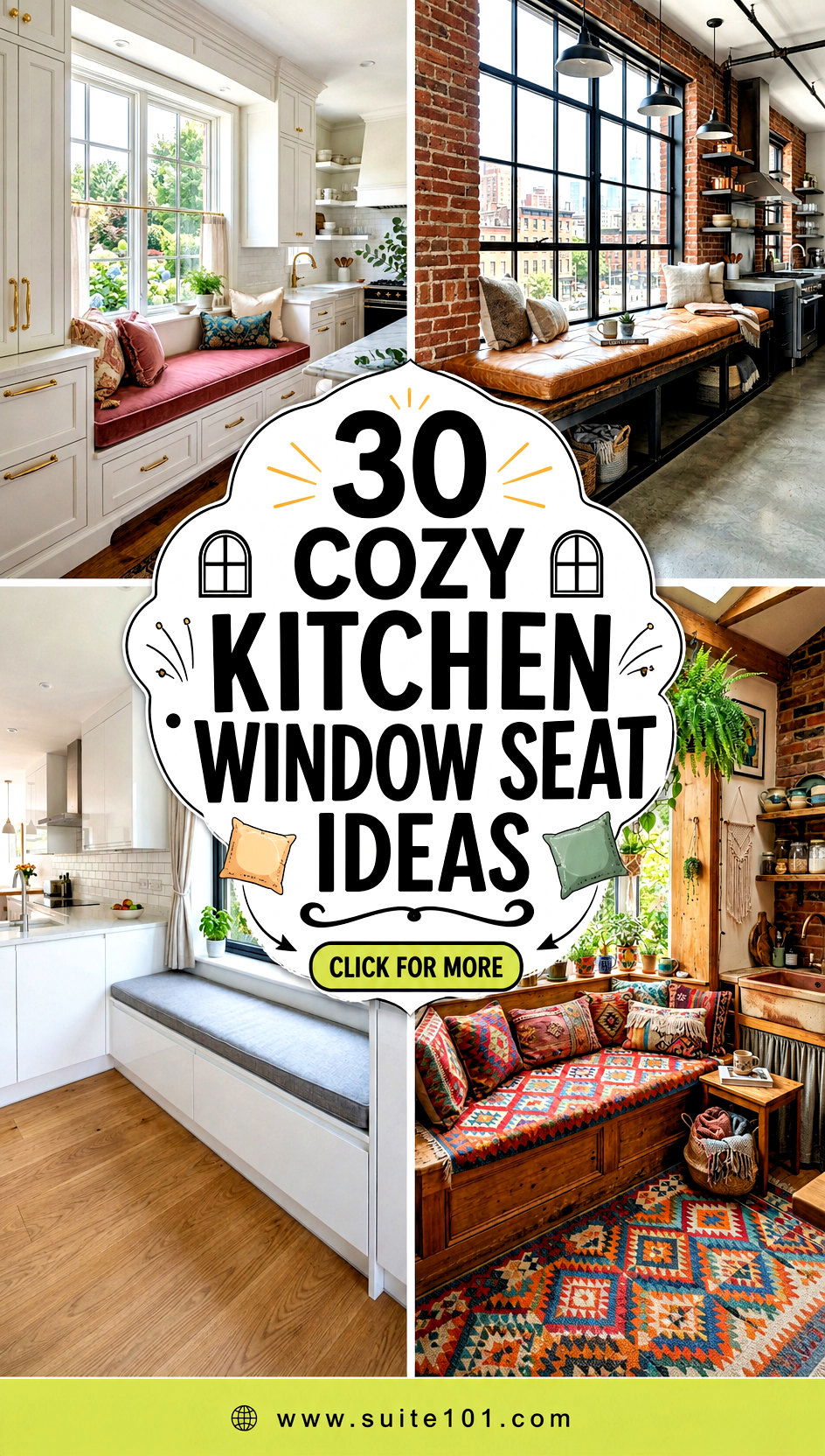 30 Cozy Kitchen Window Seat Ideas for Extra Charm and Storage - 30 Cozy Kitchen Window Seat Ideas for Extra Charm & Storage