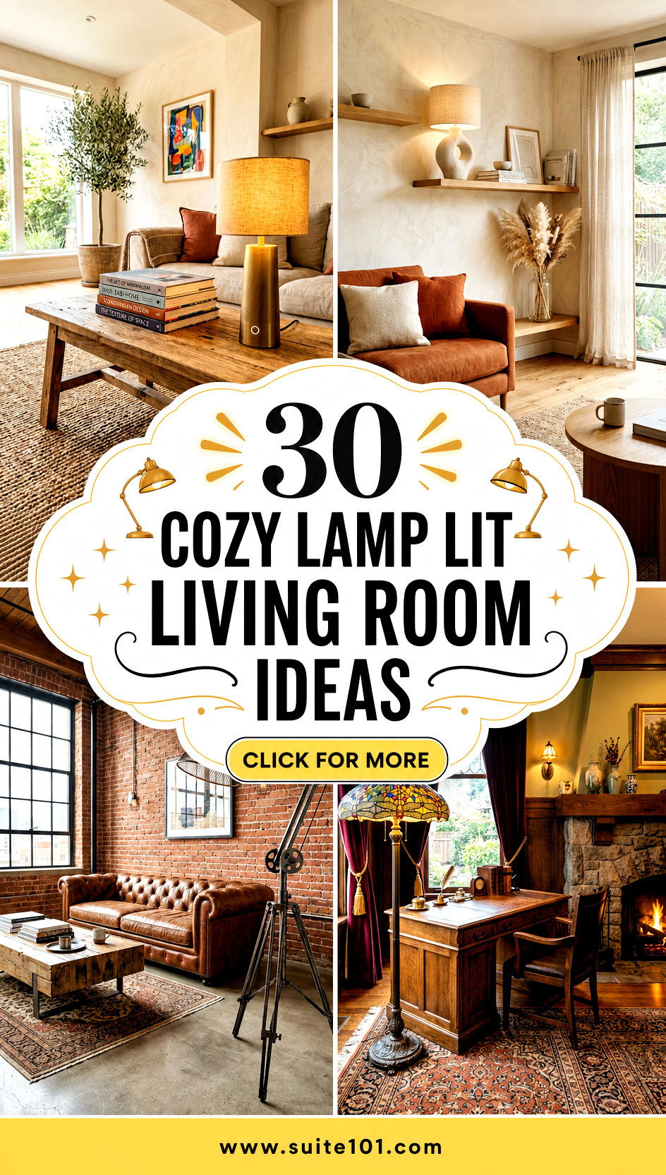 30 Cozy Lamp Lit Living Room Ideas for Warm Welcoming Nights - 30 Cozy Lamp Lit Living Room Ideas for Warm, Welcoming Nights