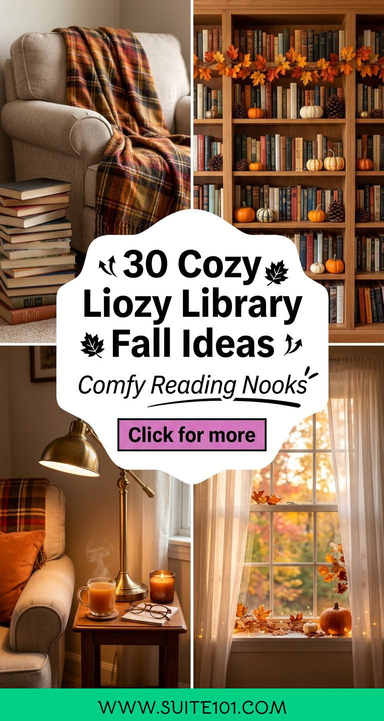 30 Cozy Library Fall Ideas for Comfy Reading Nooks All Season - 30 Cozy Library Fall Ideas for Comfy Reading Nooks All Season