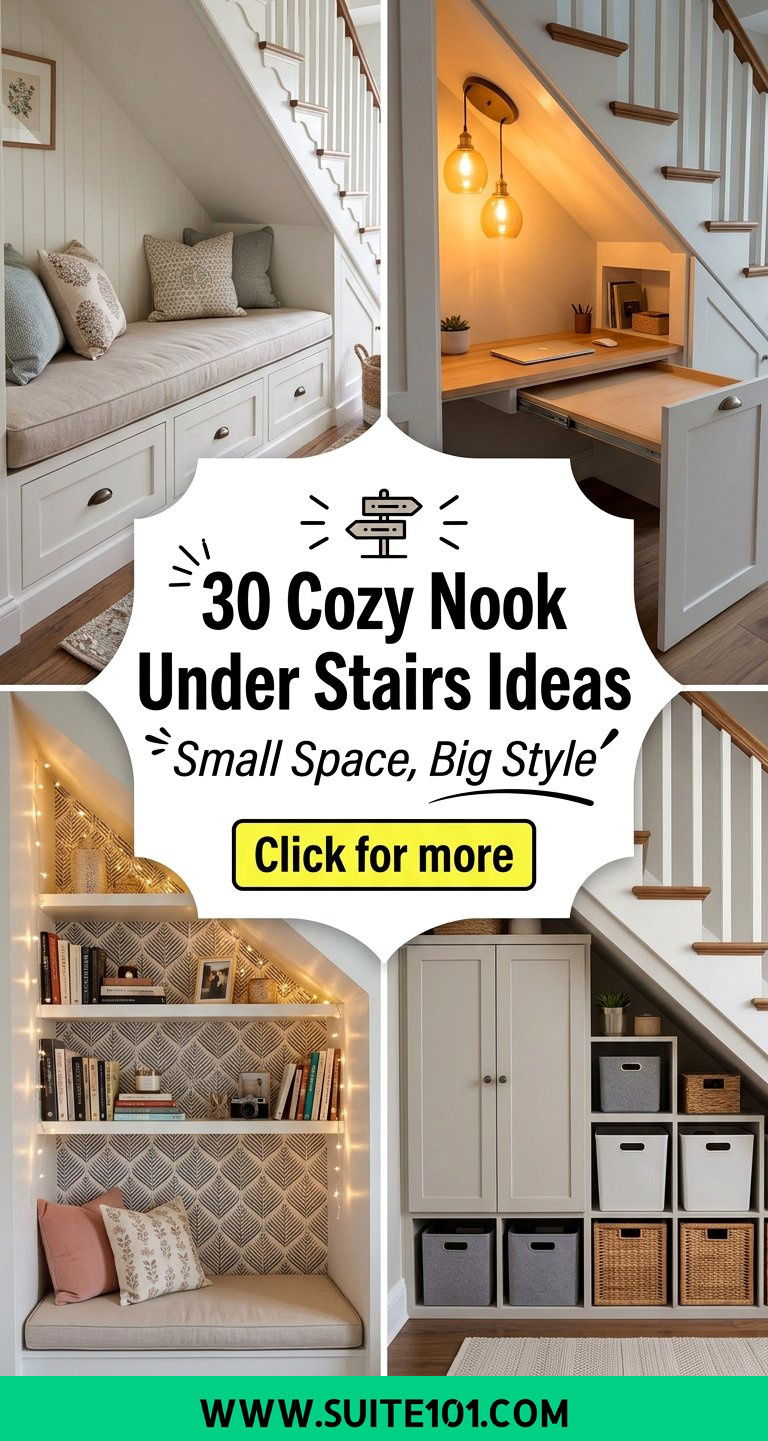 30 Cozy Nook Under Stairs Ideas for Smart Storage and Style - 30 Cozy Nook Under Stairs Ideas for Smart Storage and Style