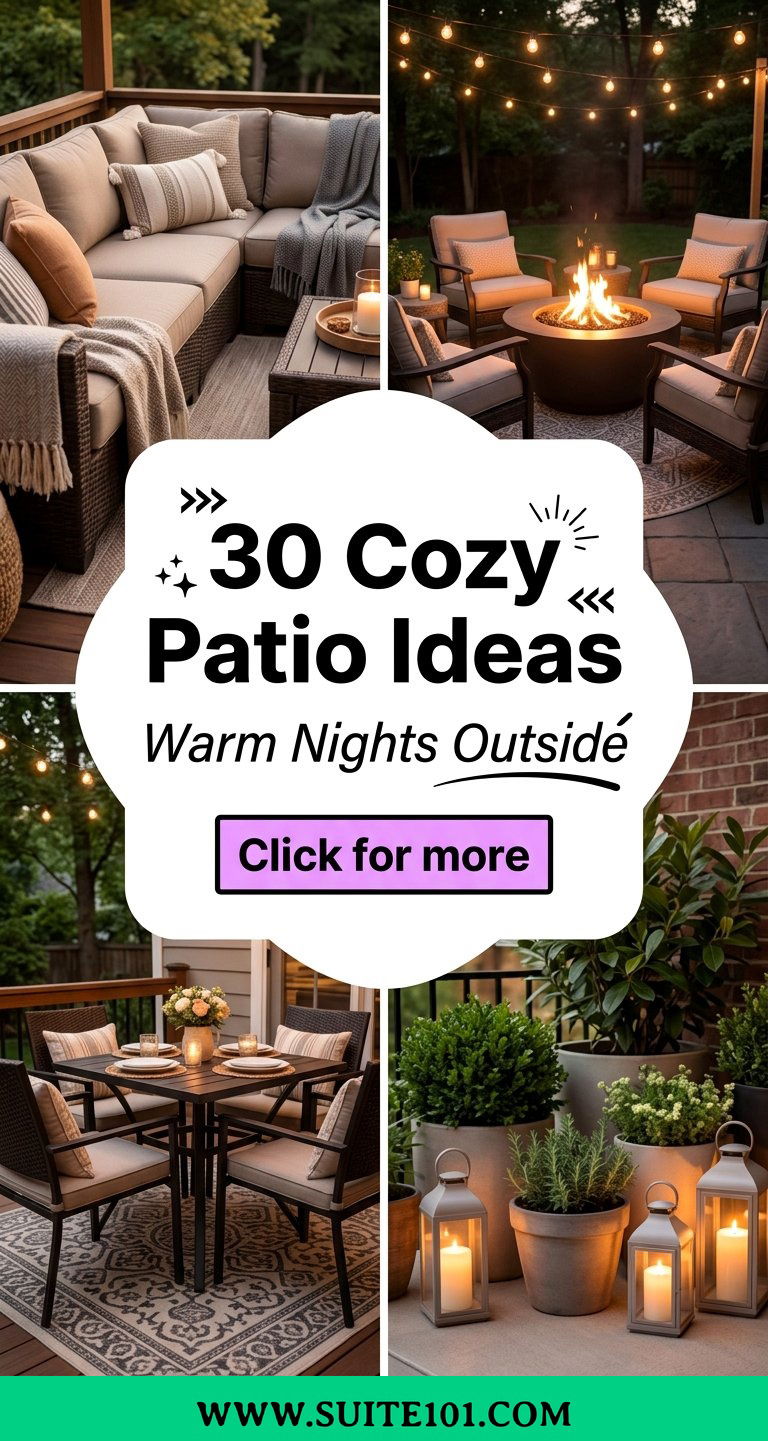 30 Cozy Patio Ideas for a Warm Inviting Outdoor Space - 30 Cozy Patio Ideas for a Warm, Inviting Outdoor Space
