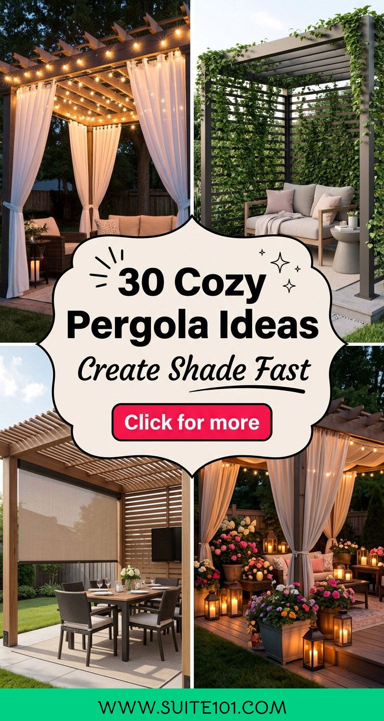30 Cozy Pergola Ideas Create Shade and Style Outdoors Fast - 30 Cozy Pergola Ideas: Create Shade and Style Outdoors Fast