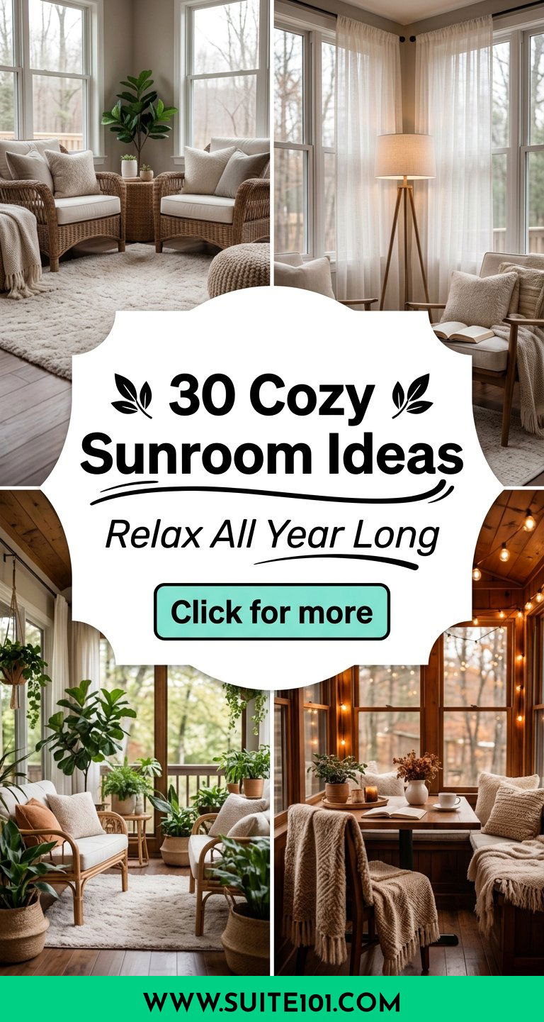 30 Cozy Sunroom Ideas for Year-Round Relaxing Comfort Style - 30 Cozy Sunroom Ideas for Year-Round Relaxing Comfort Style