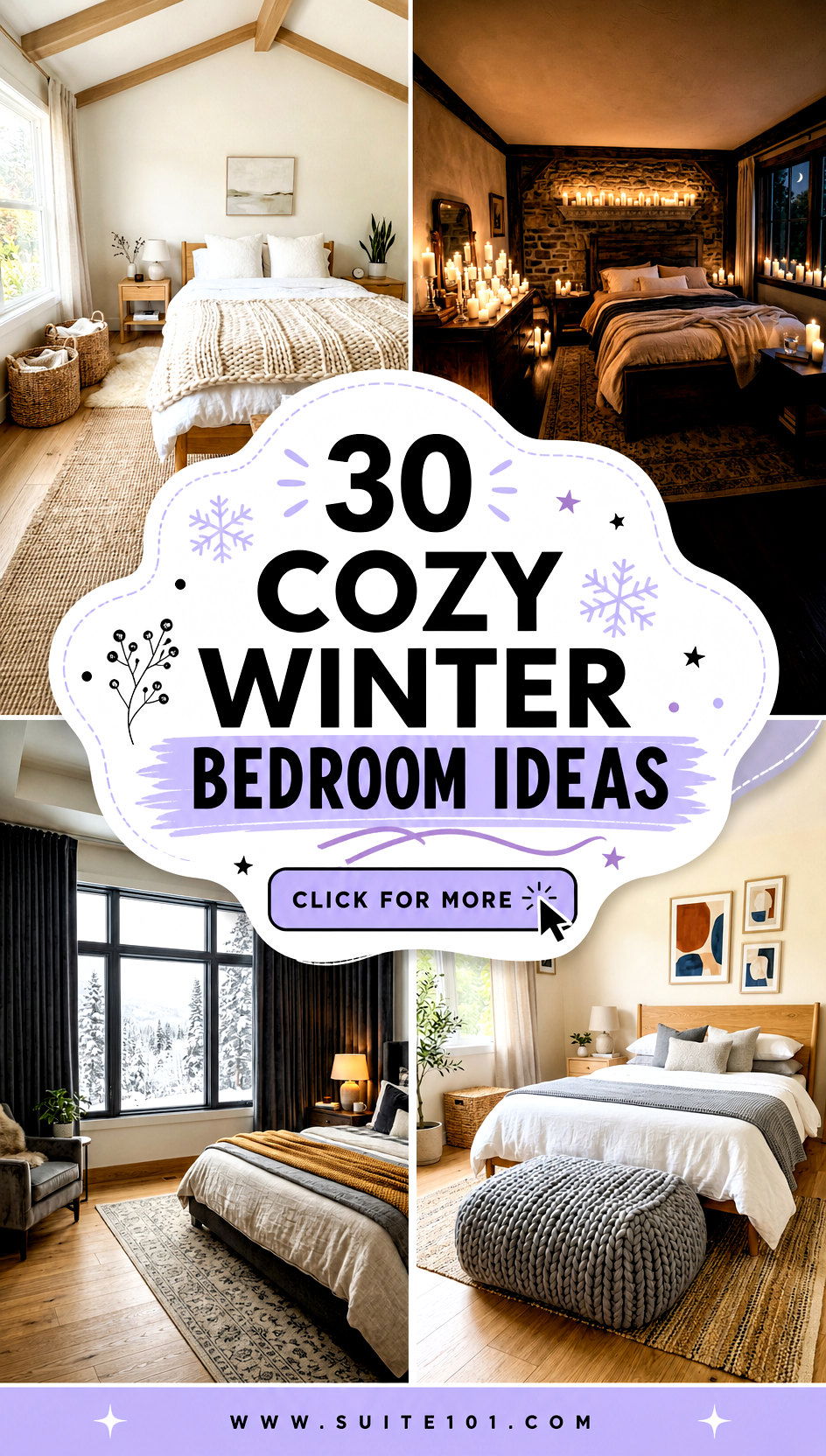 30 Cozy Winter Bedroom Ideas for Snug Nights and Soft Textures - 30 Cozy Winter Bedroom Ideas for Snug Nights and Soft Textures