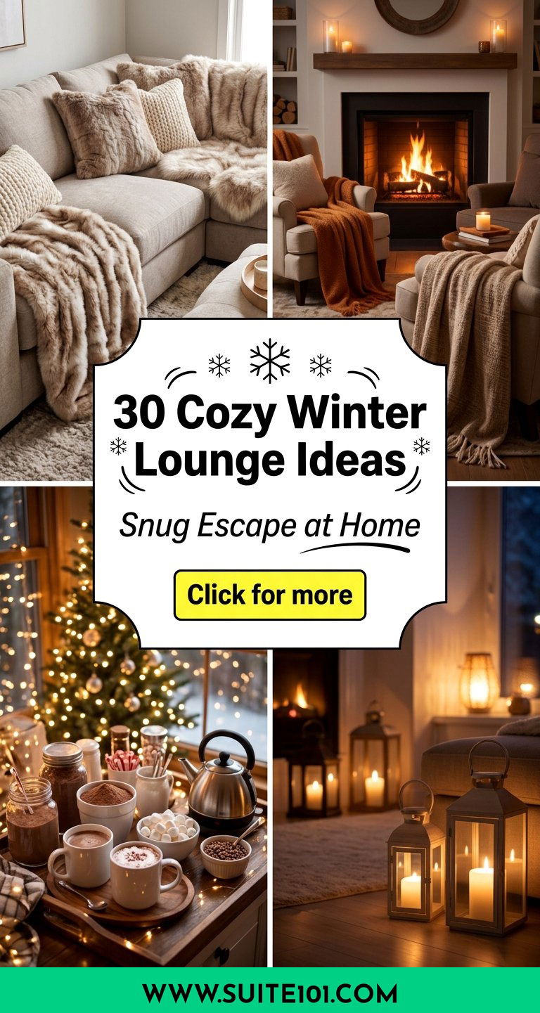 30 Cozy Winter Lounge Ideas to Create a Snug Escape at Home - 30 Cozy Winter Lounge Ideas to Create a Snug Escape at Home