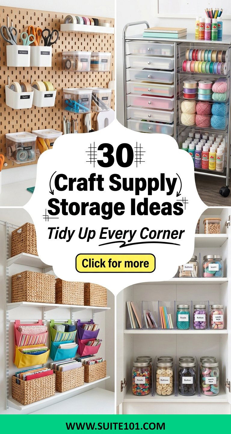 30 Craft Supply Storage Ideas to Tidy Up Every Craft Corner - 30 Craft Supply Storage Ideas to Tidy Up Every Craft Corner