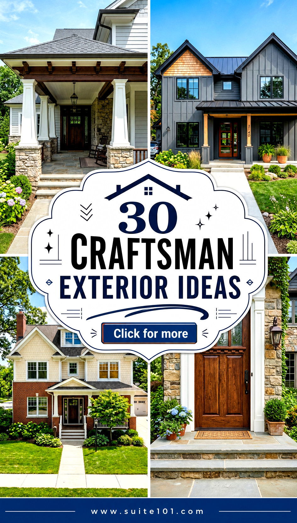 30 Craftsman Exterior Ideas for Classic Curb Appeal Boost - 30 Craftsman Exterior Ideas for Classic Curb Appeal Boost