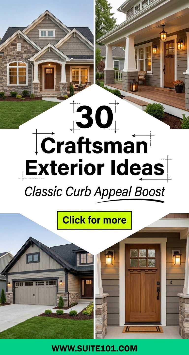 30 Craftsman Exterior Ideas for Classic Curb Appeal Boost - 30 Craftsman Exterior Ideas for Classic Curb Appeal Boost