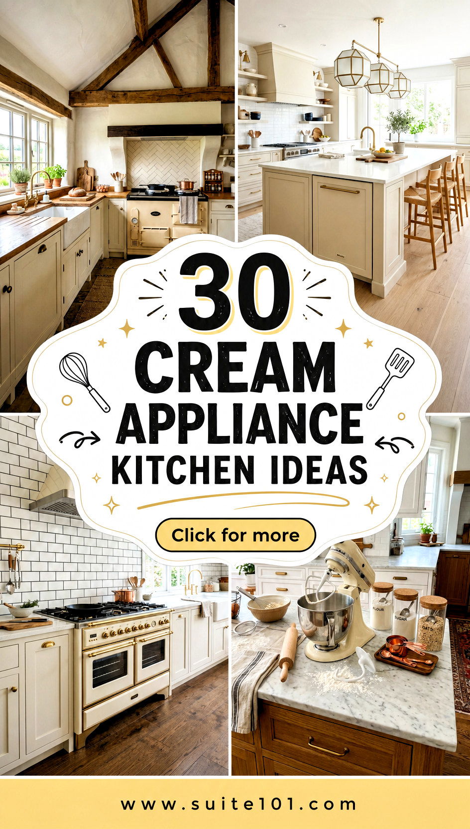 30 Cream Appliance Kitchen Ideas for a Soft Stylish Upgrade - 30 Cream Appliance Kitchen Ideas for a Soft, Stylish Upgrade