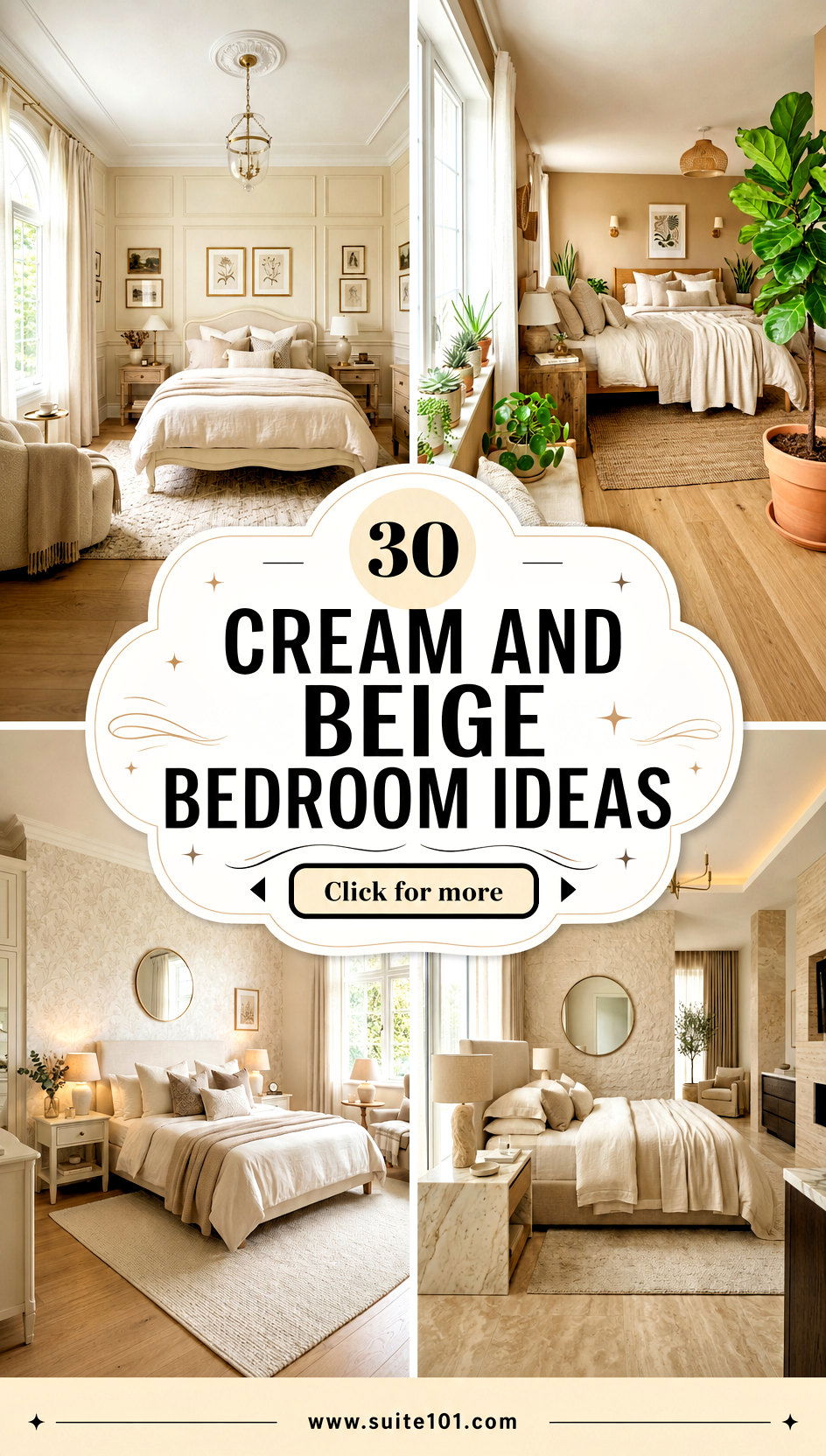 30 Cream and Beige Bedroom Ideas for a Calming Elegant Escape - 30 Cream and Beige Bedroom Ideas for a Calming, Elegant Escape