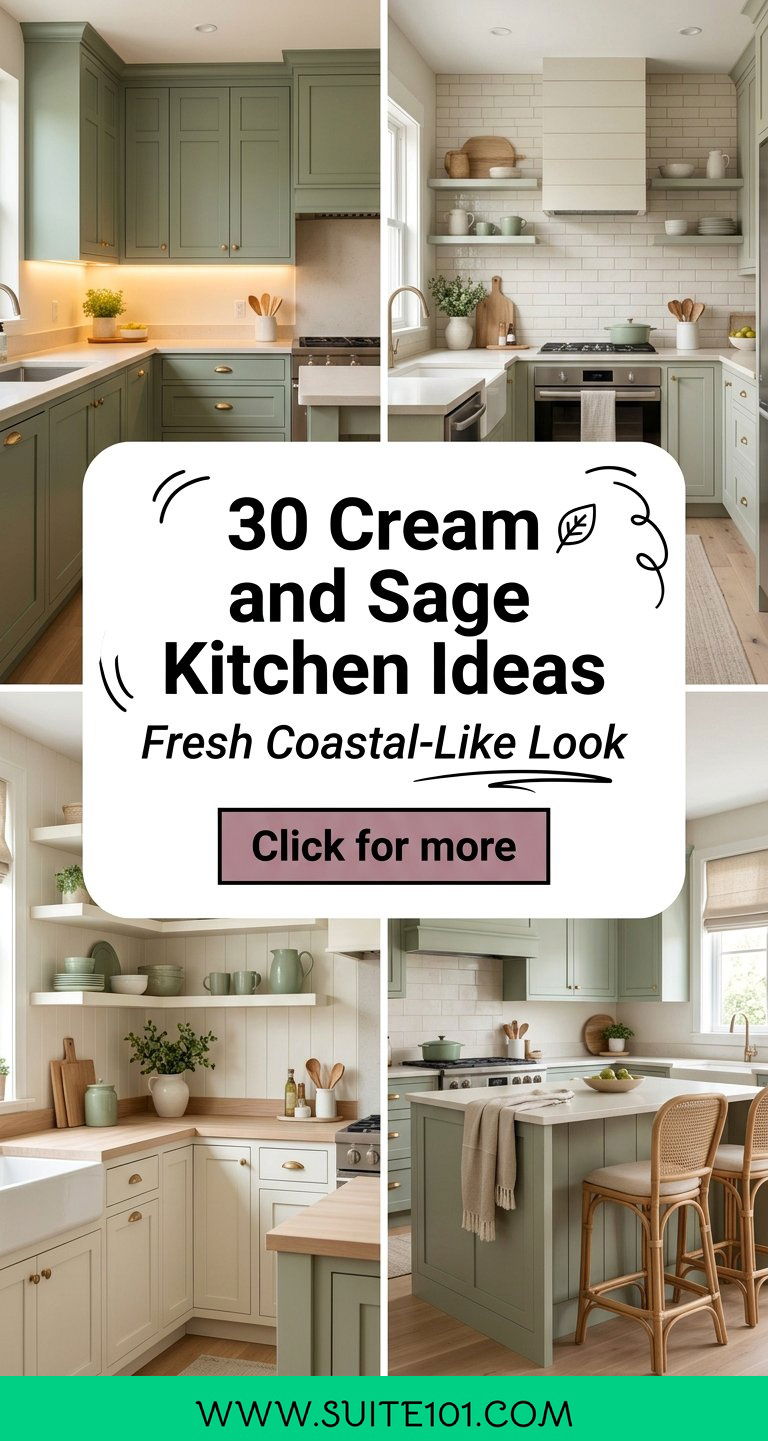 30 Cream and Sage Kitchen Ideas for a Fresh Coastal-Like Look - 30 Cream and Sage Kitchen Ideas for a Fresh, Coastal-Like Look