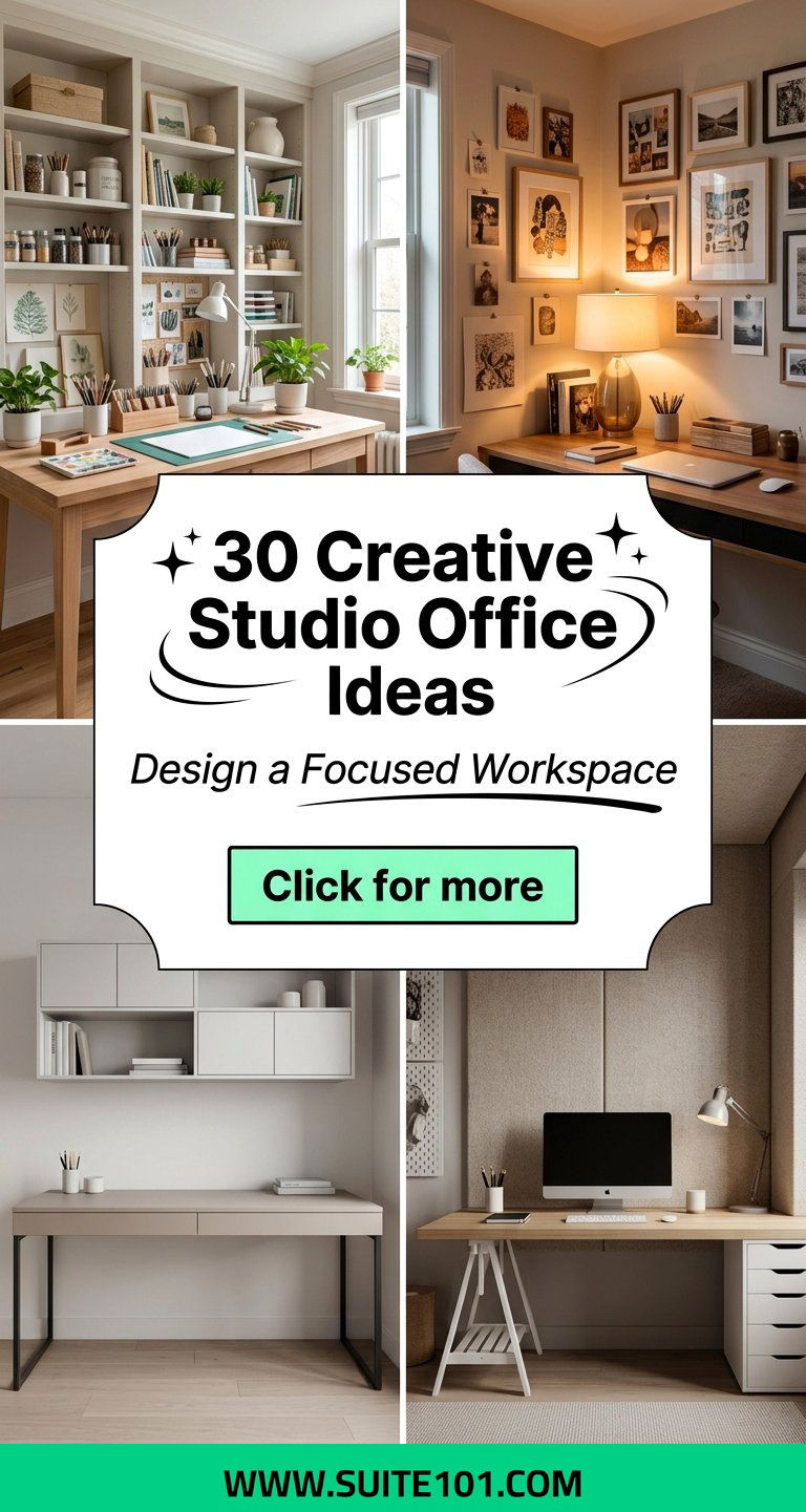 30 Creative Studio Office Ideas Design a Focused Workspace - 30 Creative Studio Office Ideas: Design a Focused Workspace