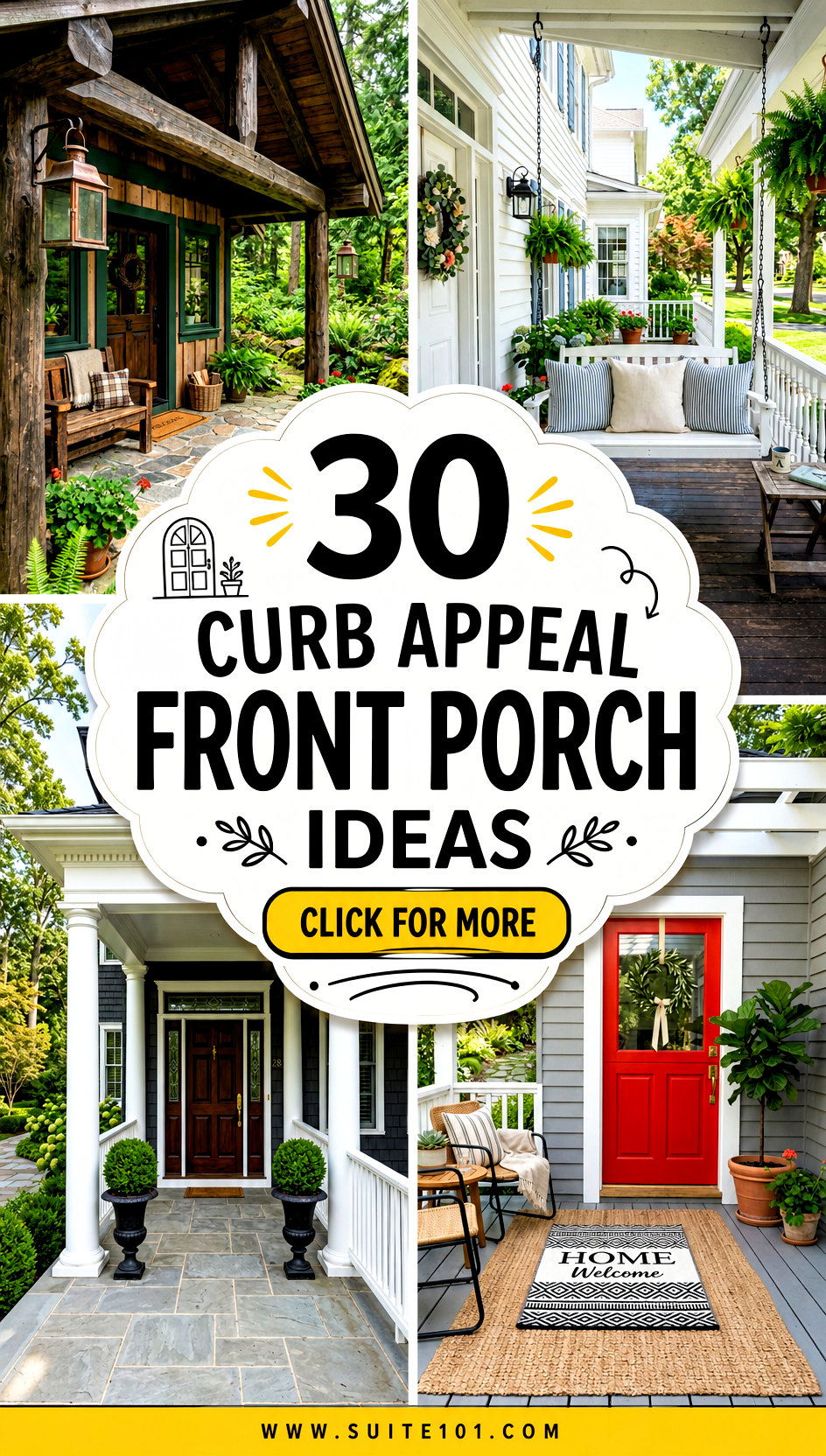 30 Curb Appeal Front Porch Ideas Impress Guests From the Door - 30 Curb Appeal Front Porch Ideas: Impress Guests From the Door