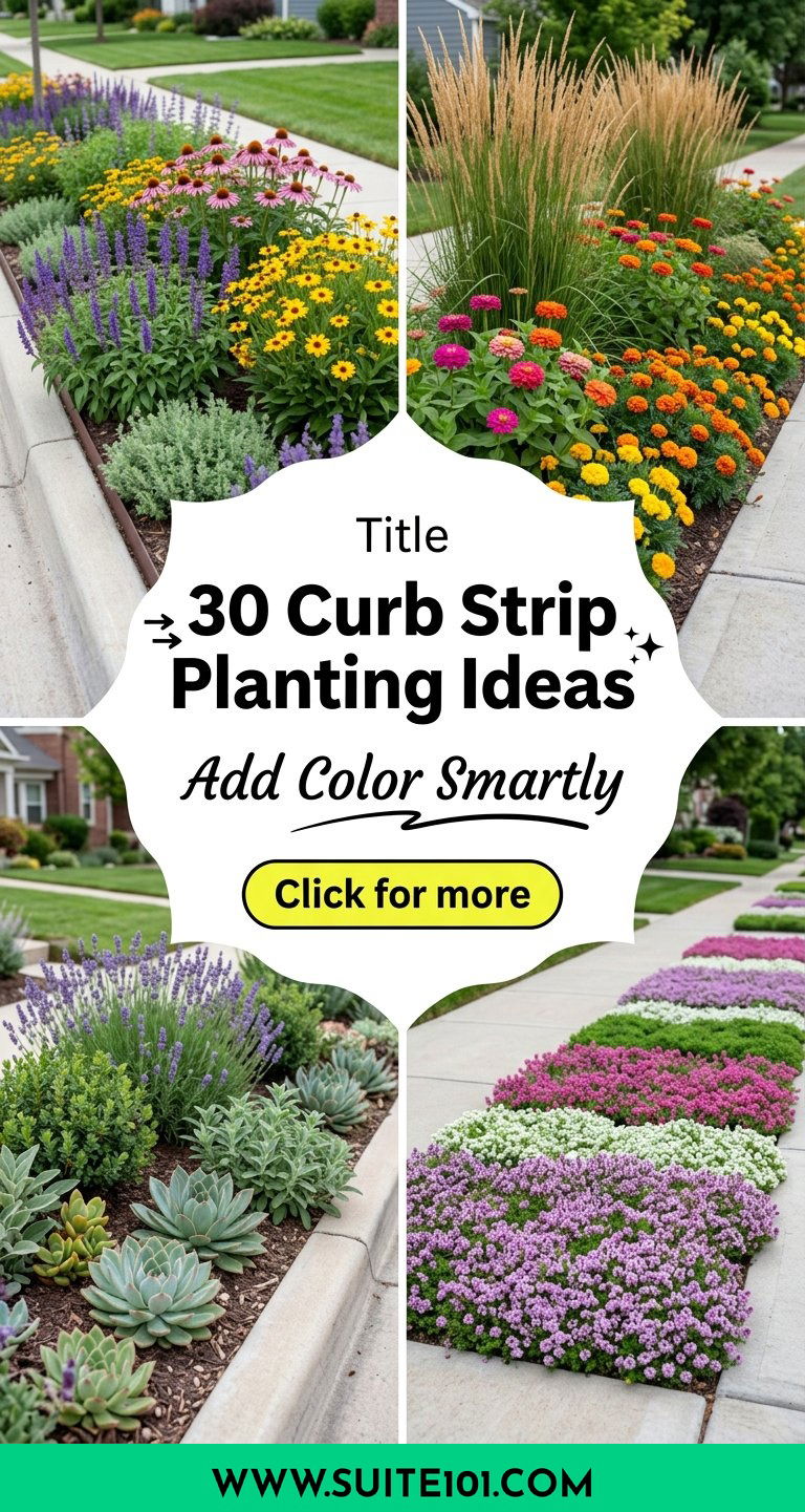30 Curb Strip Planting Ideas Add Color With Smart Border Layouts - 30 Curb Strip Planting Ideas: Add Color With Smart Border Layouts