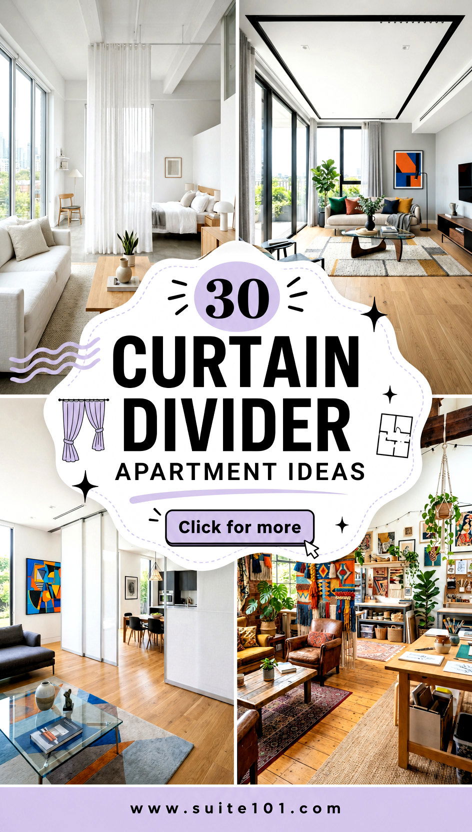 30 Curtain Divider Apartment Ideas For Flexible Privacy - 30 Curtain Divider Apartment Ideas For Flexible Privacy