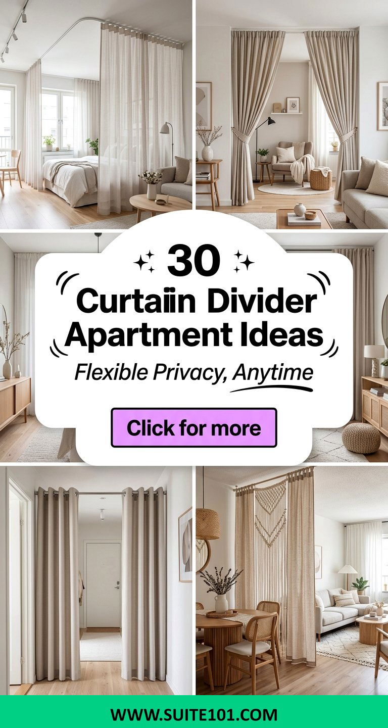 30 Curtain Divider Apartment Ideas For Flexible Privacy - 30 Curtain Divider Apartment Ideas For Flexible Privacy