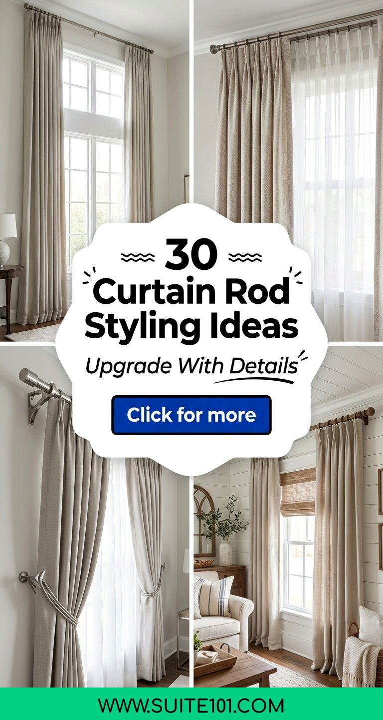 30 Curtain Rod Styling Ideas Upgrade Your Windows With Details - 30 Curtain Rod Styling Ideas: Upgrade Your Windows With Details