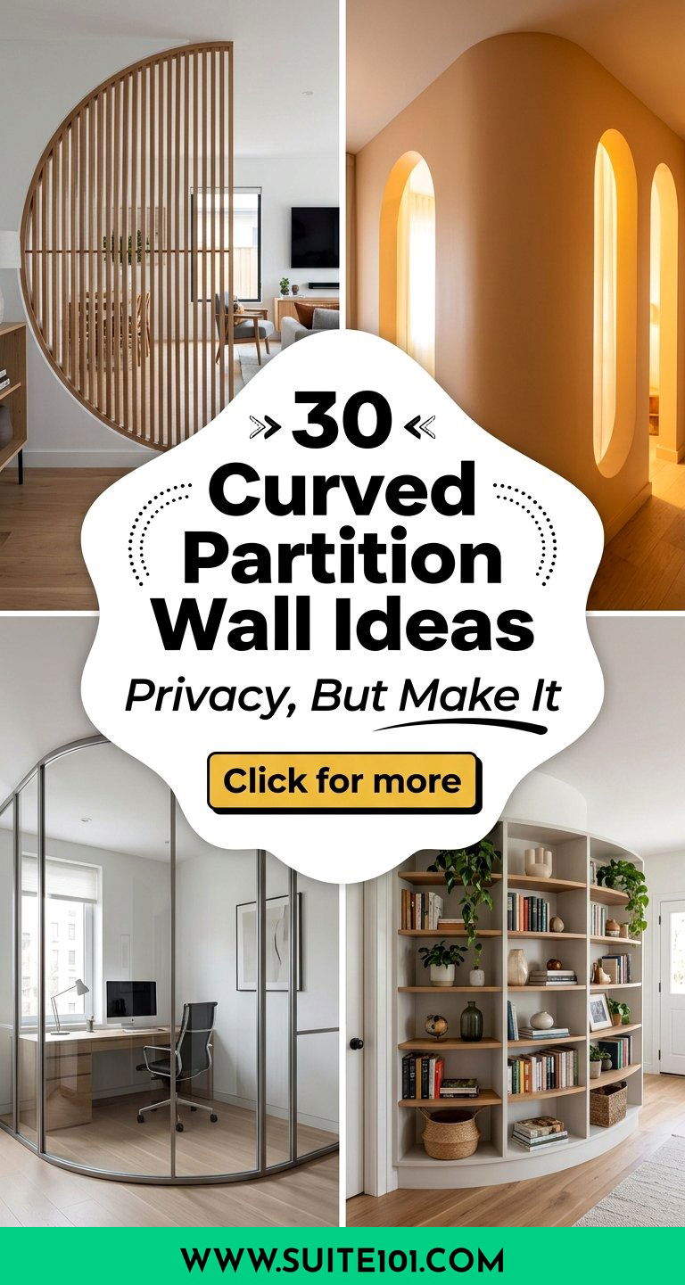 30 Curved Partition Wall Ideas to Add Privacy and Style - 30 Curved Partition Wall Ideas to Add Privacy and Style