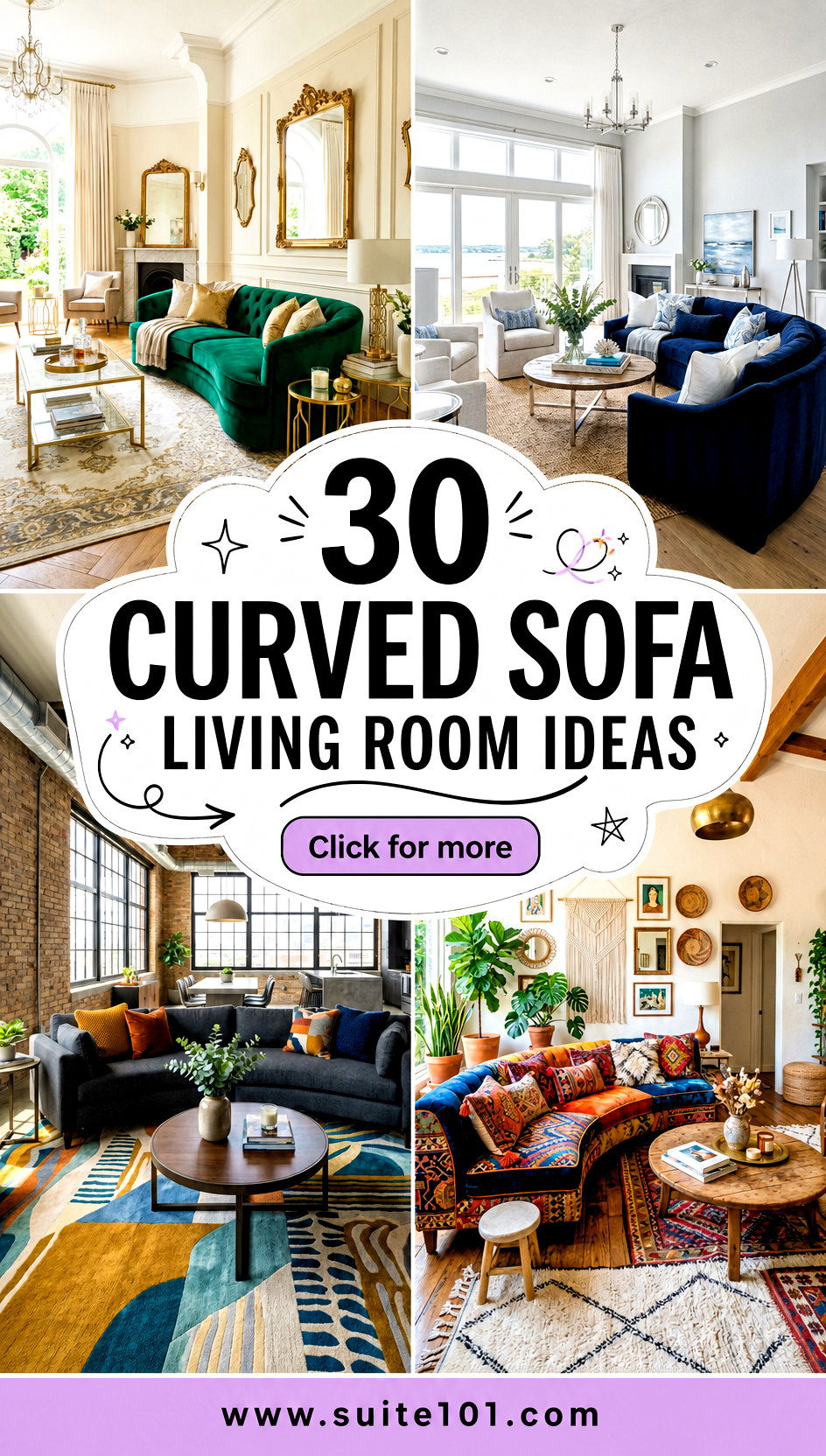 30 Curved Sofa Living Room Ideas For Flowing Modern Comfort - 30 Curved Sofa Living Room Ideas For Flowing, Modern Comfort