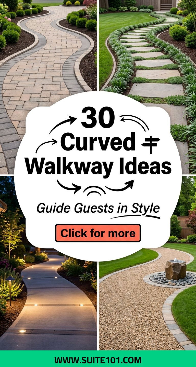 30 Curved Walkway Ideas to Guide Guests With Style Every Time - 30 Curved Walkway Ideas to Guide Guests With Style Every Time